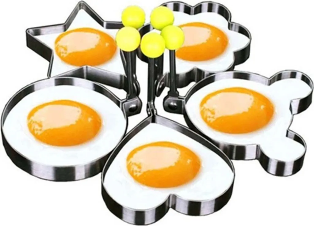 Stück Omelett Mold Aus Edelstahl Ei Rings Fried Egg Ringe Spiegelei Form Eierpfannkuchenringe Für Spiegeleier Pfannkuchen