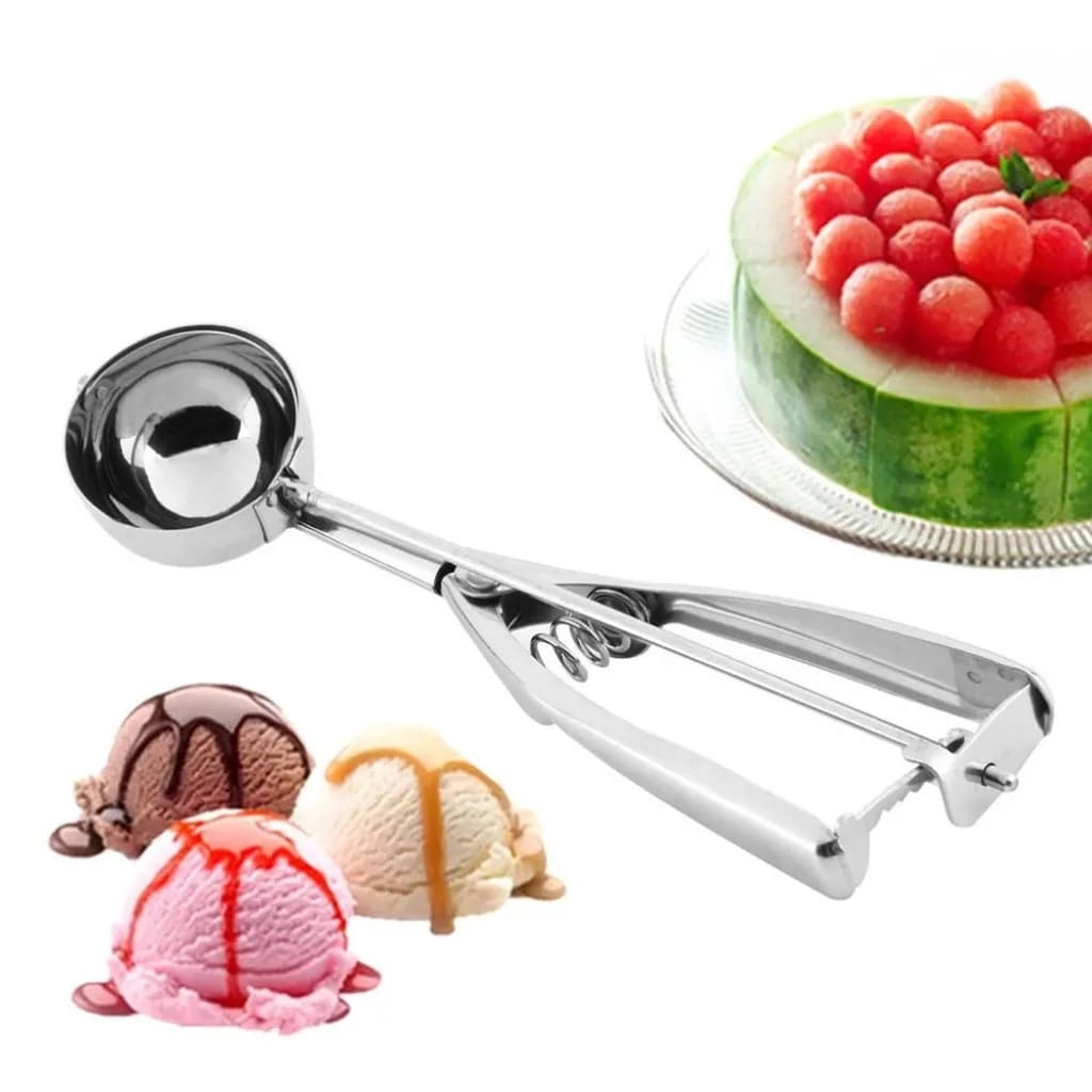 Ice Cream Scooper Edelstahl-eisportionierer Mit Auslöser Für Fruchteis Slush Nudelteig