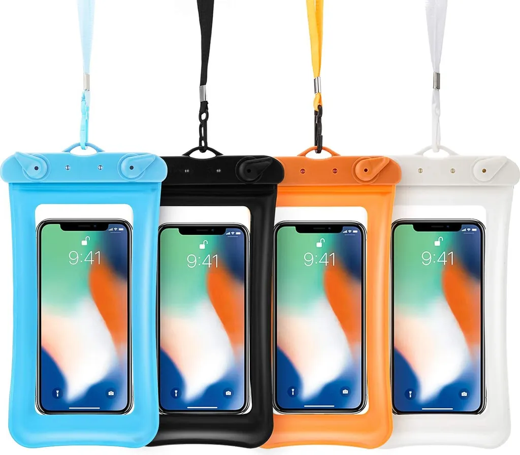 4, Stück, Schwimmfähig, Wasserdicht, Telefon, Tasche, Schwimmend, Wasserdicht, Zelle, Telefon, Hülle, Universell, Handy, Trocken, Tasche, Hülle, Mit, Umhängeband, Für, Smartphone, Bis, Bis, 6,5 Zoll