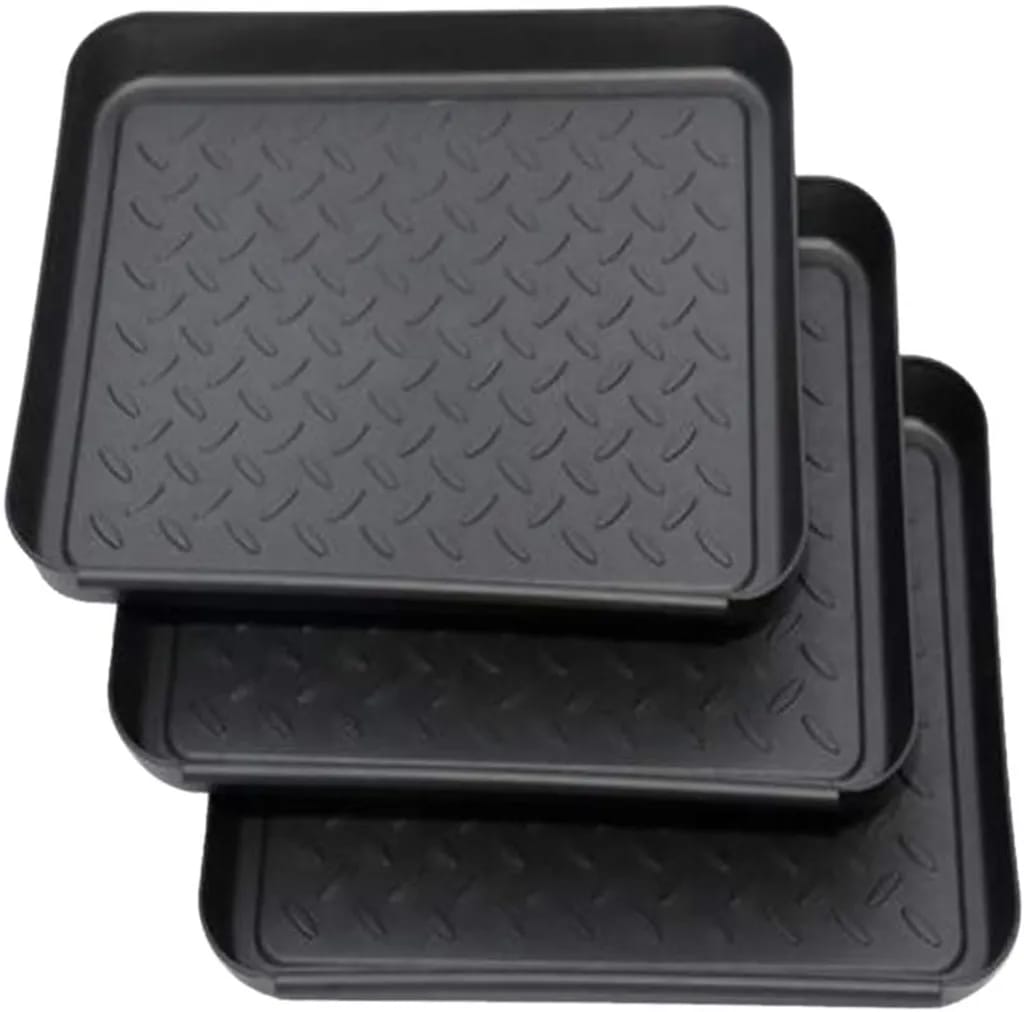3er Set Schuhablage Schuhabtropfschale Aus Kunststoff Klein Schuhmatte Abtropfmatte Ablage Schuhtablett Schuhwanne Abtropfschale 35x27x3 Cm