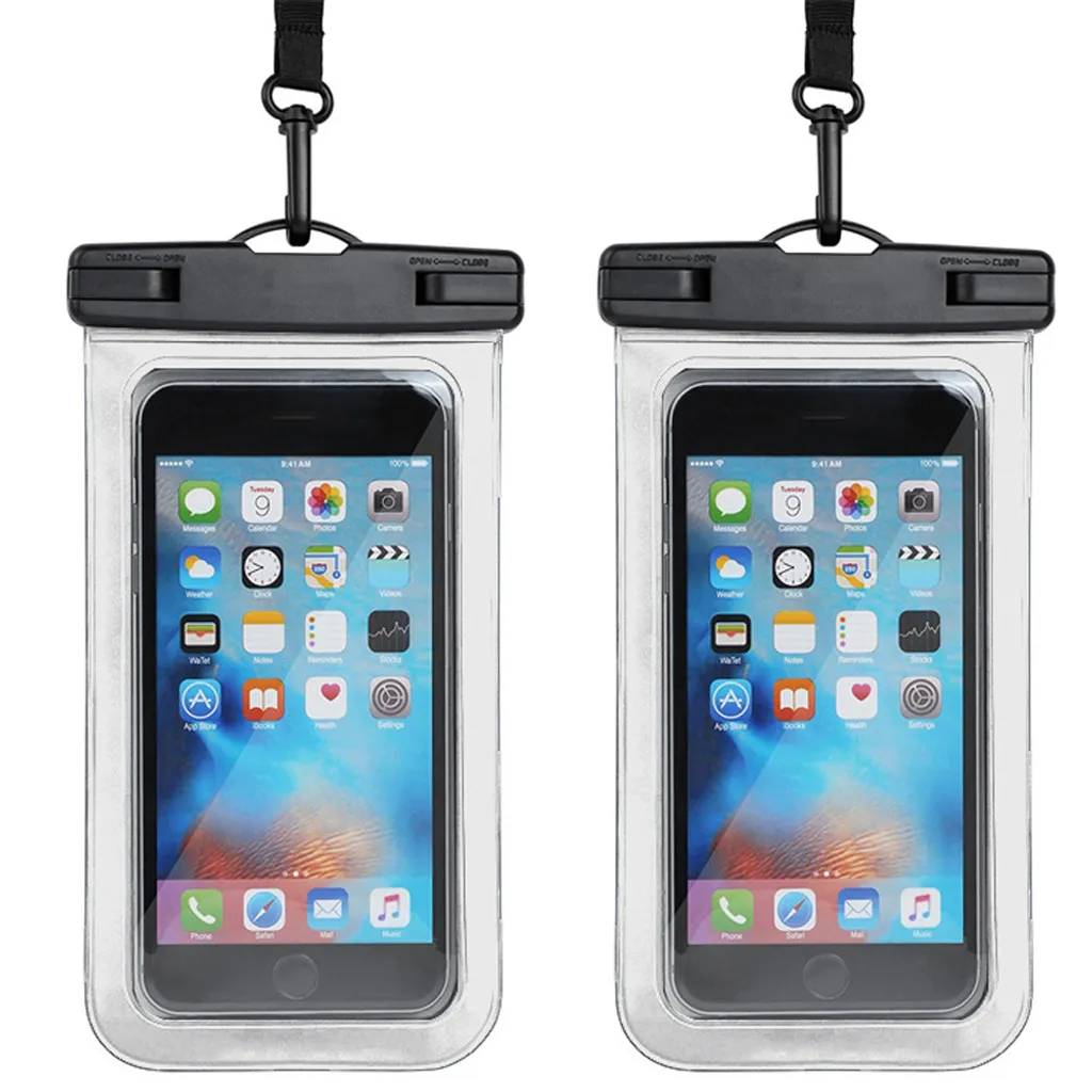 Wasserdichte Handyhülle Unterwasser Wasserfeste - 2 Stück 7 Zoll Doppelt Versiegelt Wasserdicht Handy Hülle Handytasche Für Iphone 13 Pro Max Mini 12 Se 11 Xs Xr X 8 7 6+ Samsung Huawei Etc