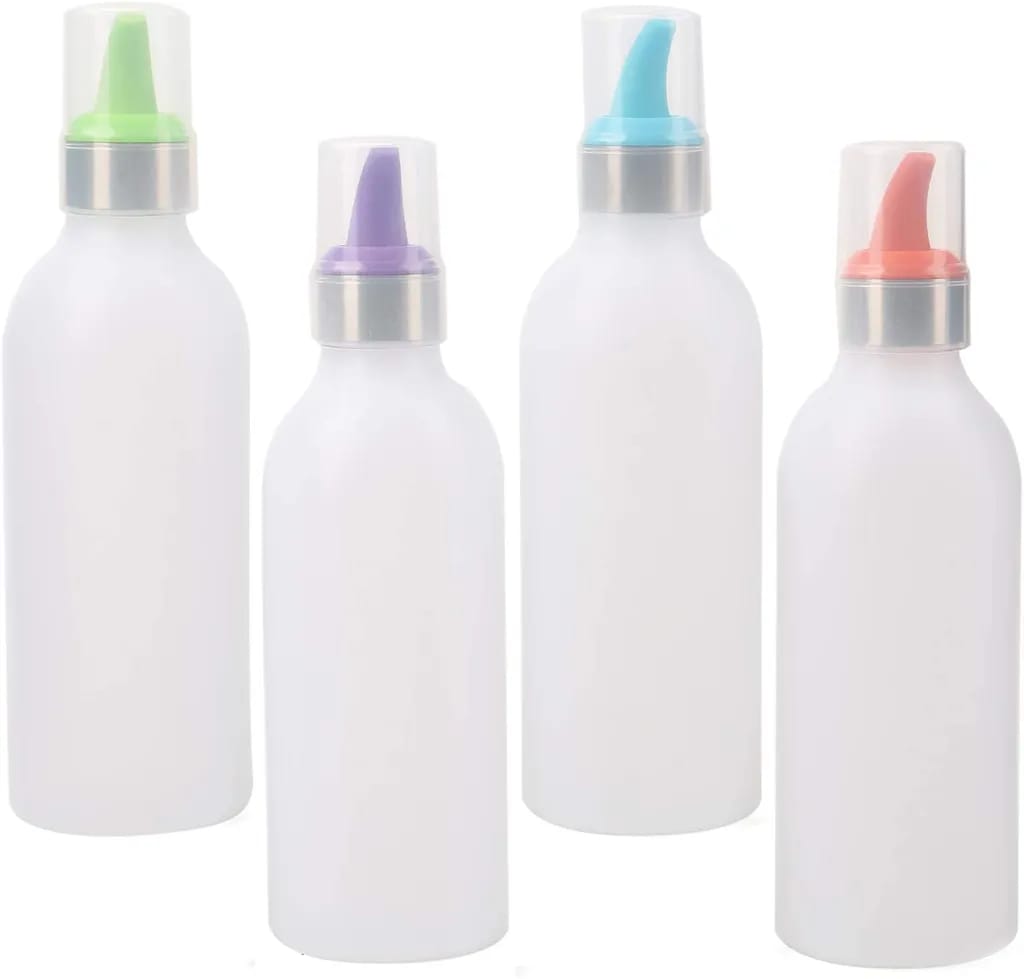 Kunststoff,squeeze,würze,flasche,-,kunststoff,spritzer,flaschen,mit,deckel,und,farbige,spitzen,-,perfekt,für,gewürze,,sauce,,grill,,dressings,,sirup,,kunst,und ,handwerk (4,pack,15,oz,)
