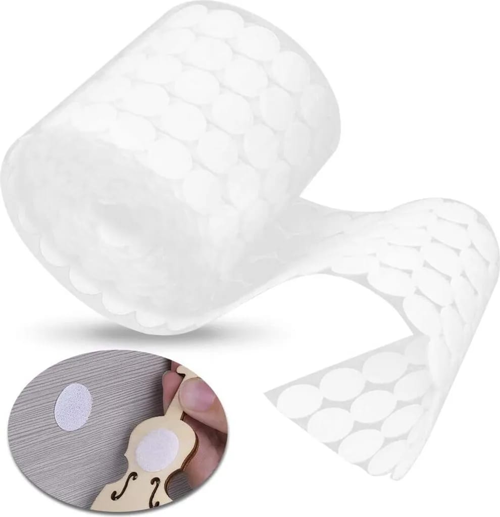 Klettpunkte Selbstklebend,klett Klebe Punkte 500 Stück Klettverschluss 504 Paar Klett Punkte Self Adhesive Klettpunkte Geeignet Für Papier, Kunststoff, Glas, Kleidungsstücke -20 Mm,weiß