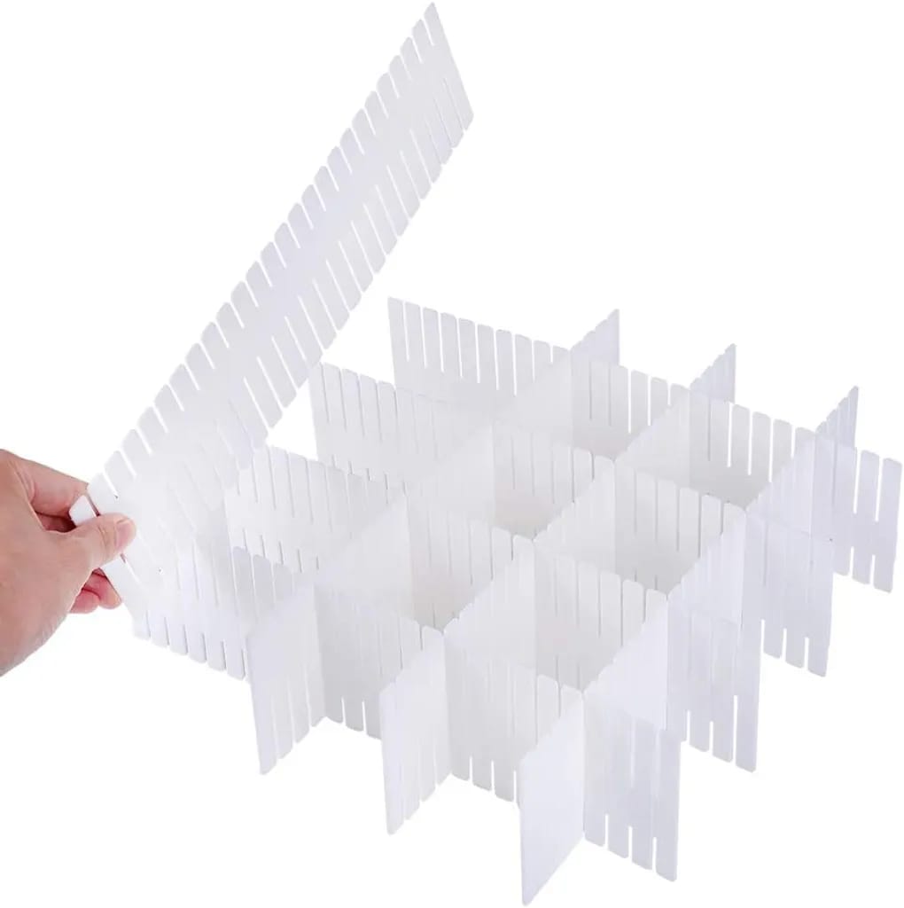 Diy Schubladen-organizer Verstellbare Schreibtisch Organizer Kunststoff 7er-set Schubladeneinsatz Kosmetik Schubladenteiler Perfekt Für Die Lippenstifte I Weiß