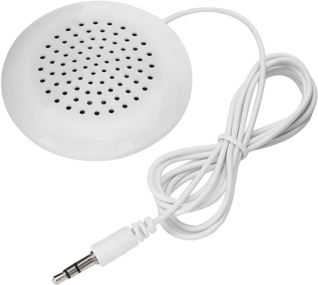 Mini Tragbar Lautsprecher, 3,5 Mm Hifi Minilautsprecher Mit Klinkenstecker Reise Stereo Sound Speaker Für Mp3, Mp4, Cd-player, Handy (wei)