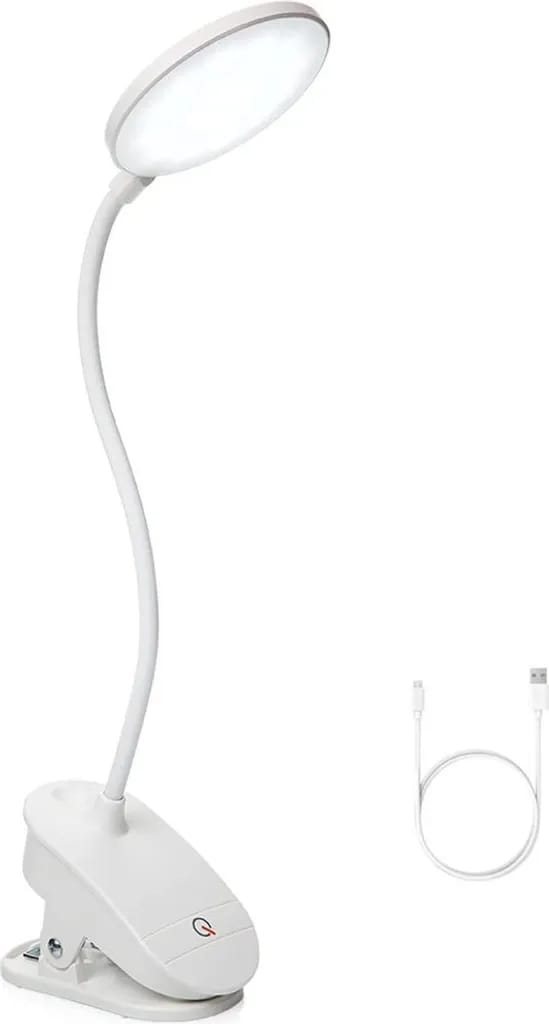Usb Wiederaufladbare Akku Klemmleuchte,dimmbare Augenschutz Schreibtischlampe,touch-steuerung(1 Stück)