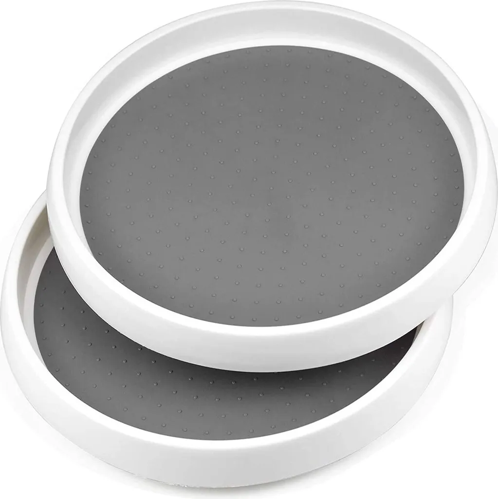 Stück Drehteller Gewürzregal Drehbarer Gewürzhalter Organizer Aus Kunststoff Für Gewürze Gewürzflaschen Öl Zutaten Gläser Kochen