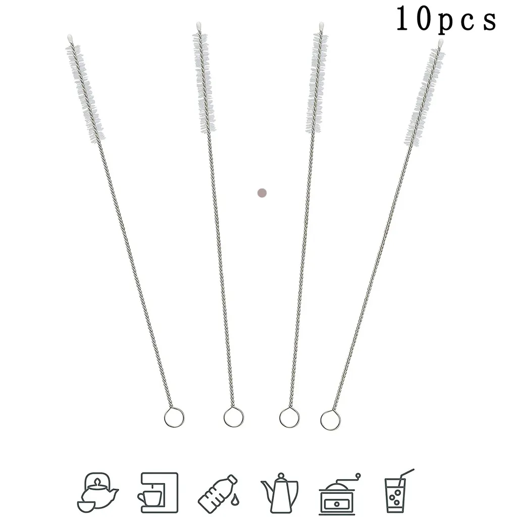 Reinigungsbürste Für Kaffeevollautomat 10er-set Kleine & Schmale Milch-schlauchbürste Strohhalm-bürste Kühlschrank Reiniger Flaschenbürste