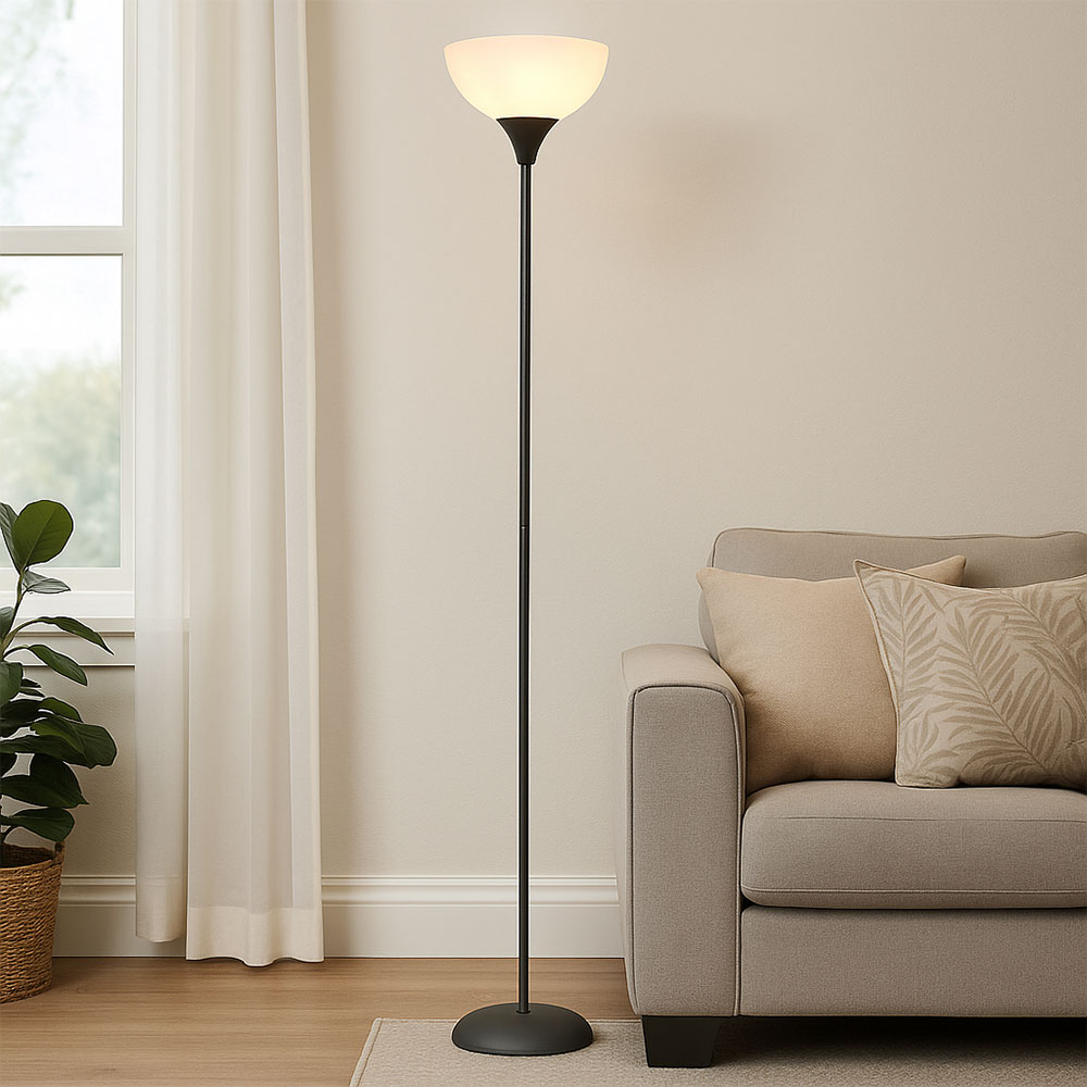 Led Stehleuchte Standleuchte Wohnzimmerlampe Kabelschalter E27 H 178,5 Cm