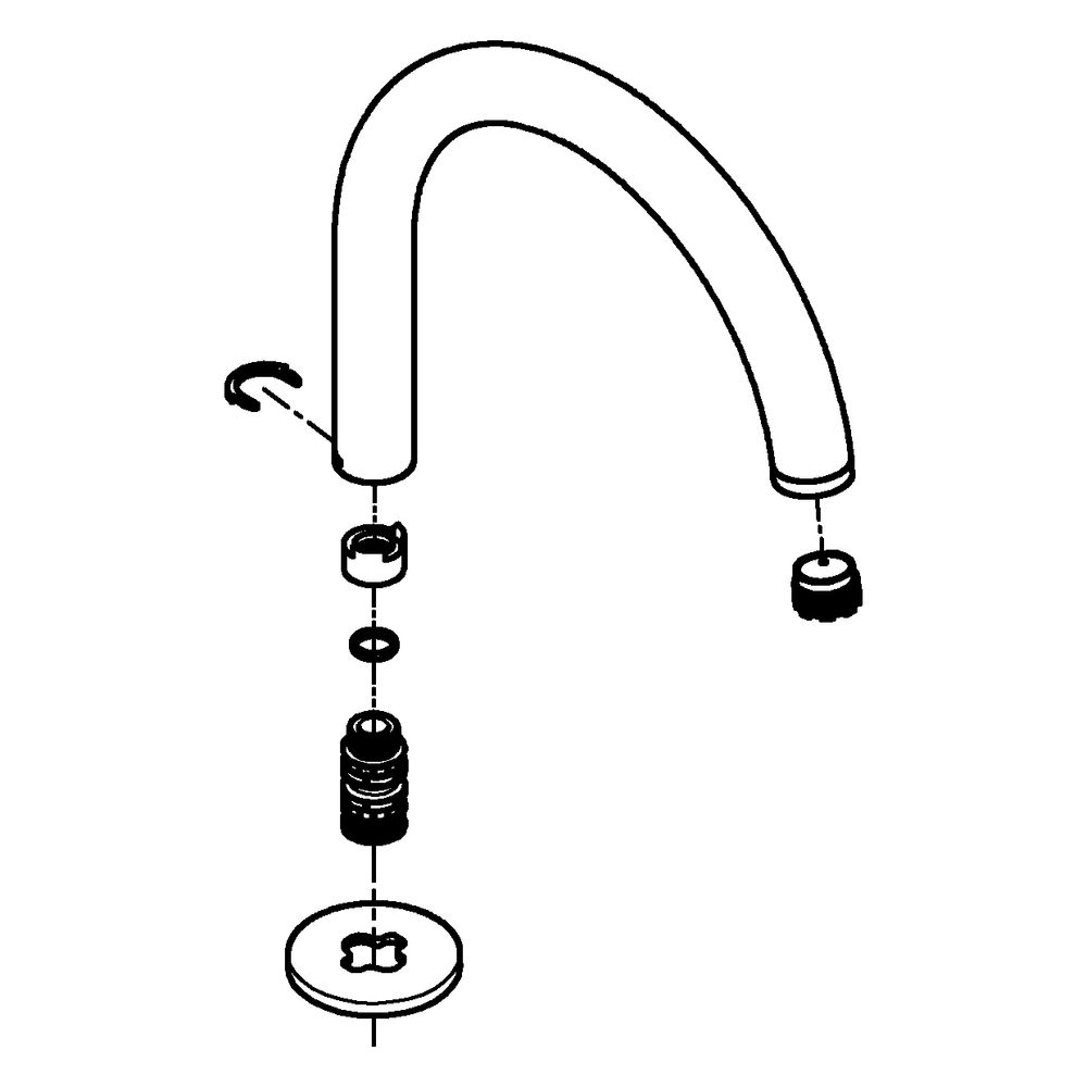 Grohe Auslauf 101281, Supersteel