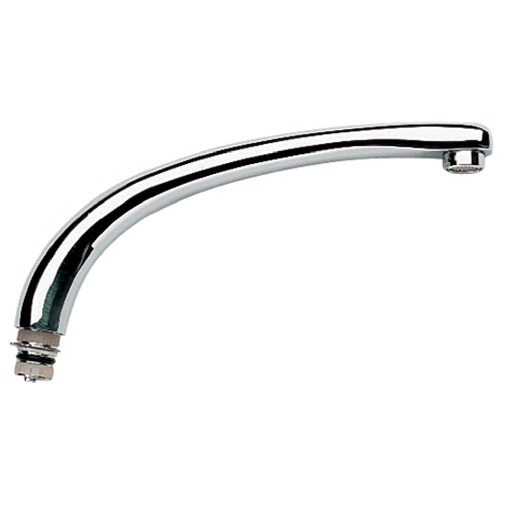 Grohe Gussauslauf Für Florida, Mit Mousseur Und Anschlagring, Starlight, Weiß, 13429l00