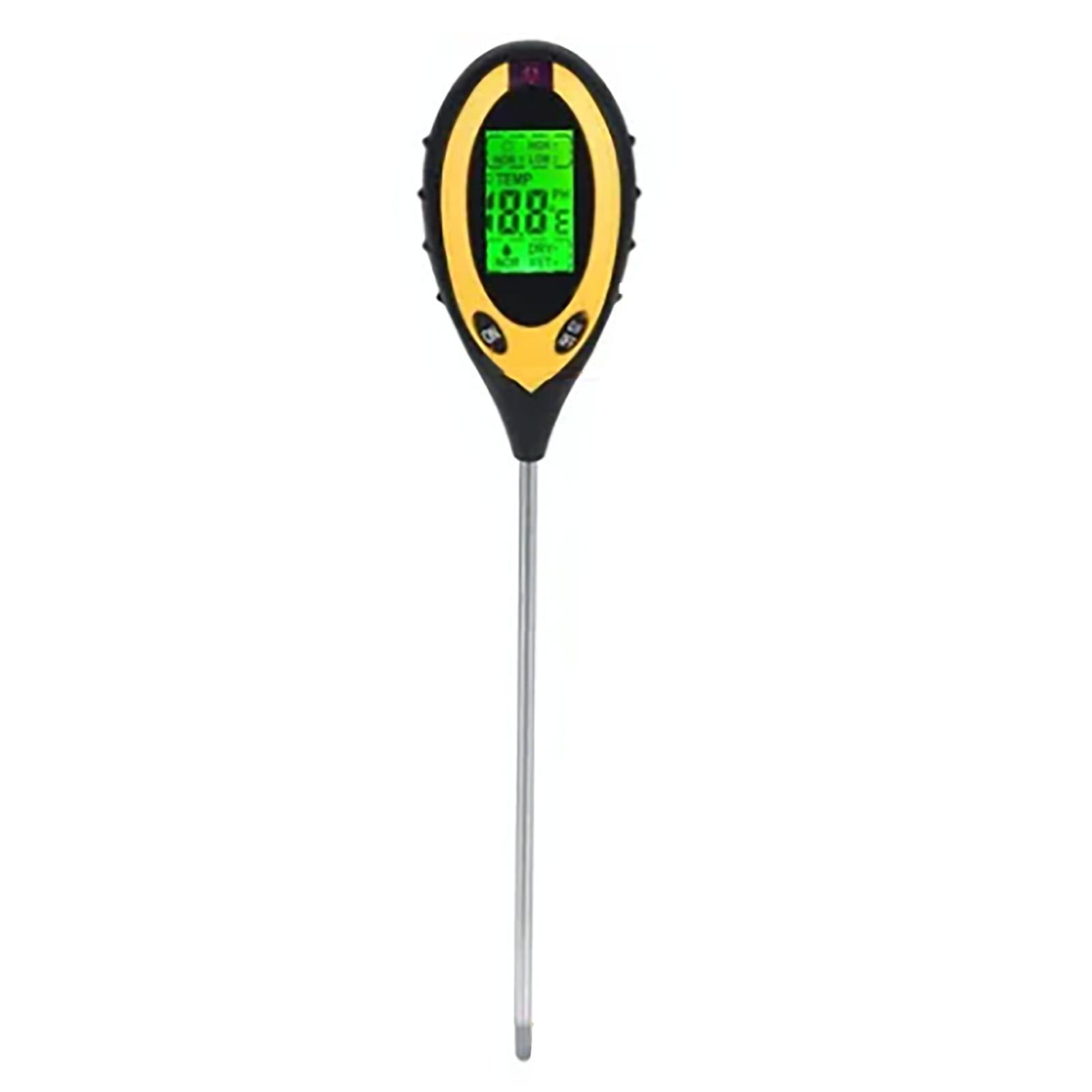 4-in-1 Bodentester: Temperatur, Sonneneinstrahlung, Luftfeuchtigkeit, Ph-wert, Ideal Für Familienobstgärten, Reisanbau Und Gemüseanbau.