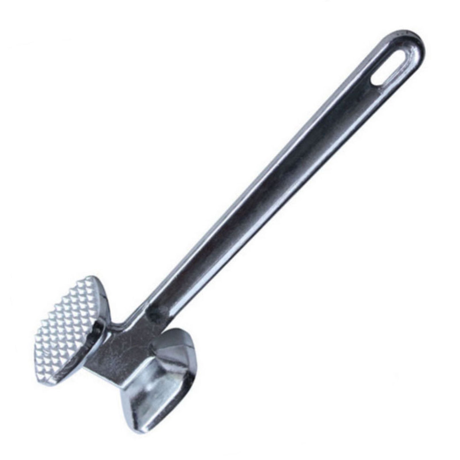 Runder Fleischklopfer Aus Silberfarbener Aluminiumlegierung, Ergonomischer Fleischklopfer Für Steaks In Der Küche