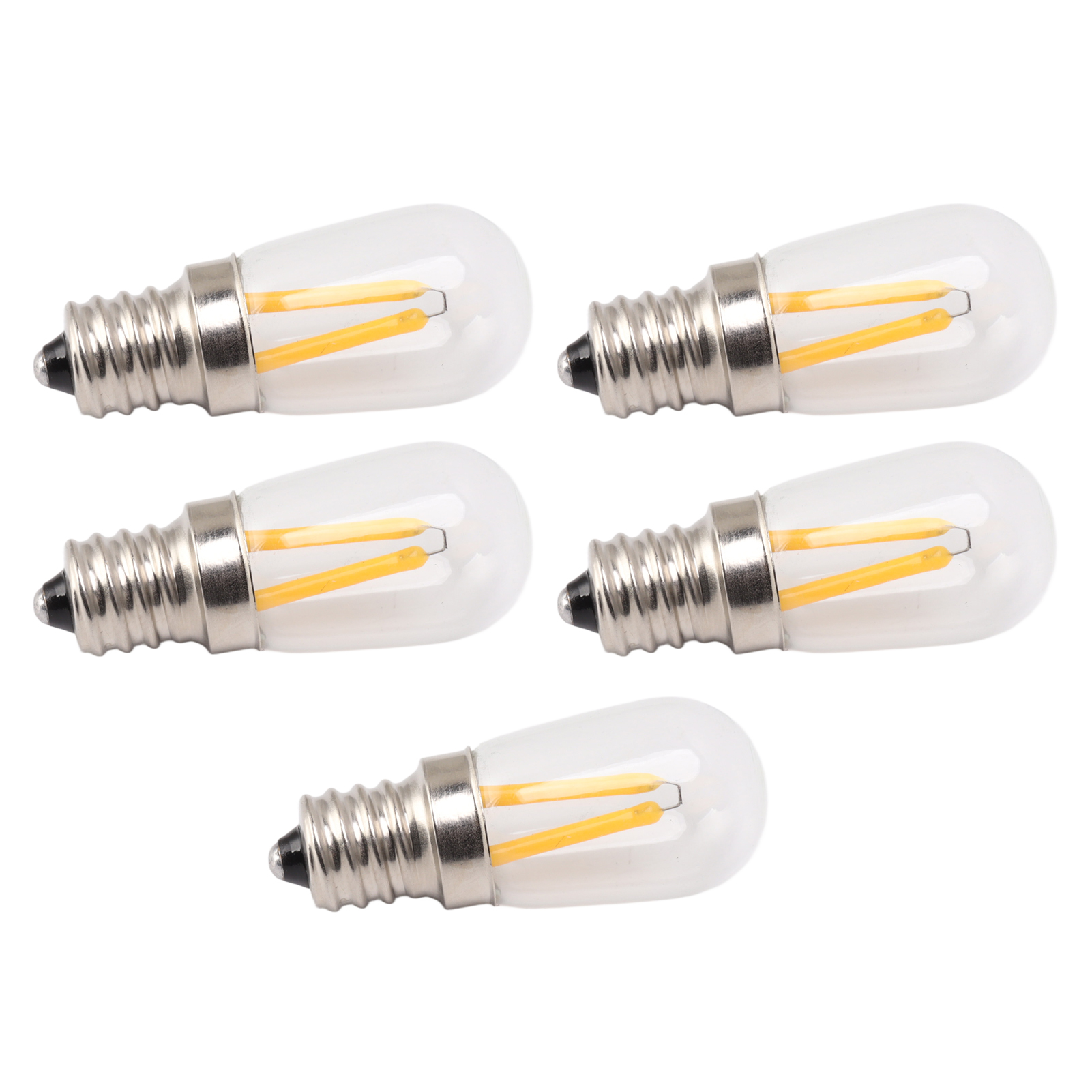 5er-pack E12 Led-kühlschranklampen, Geringer Energieverbrauch Und Geringe Wärmeentwicklung, 120 V, Warmweißes Licht