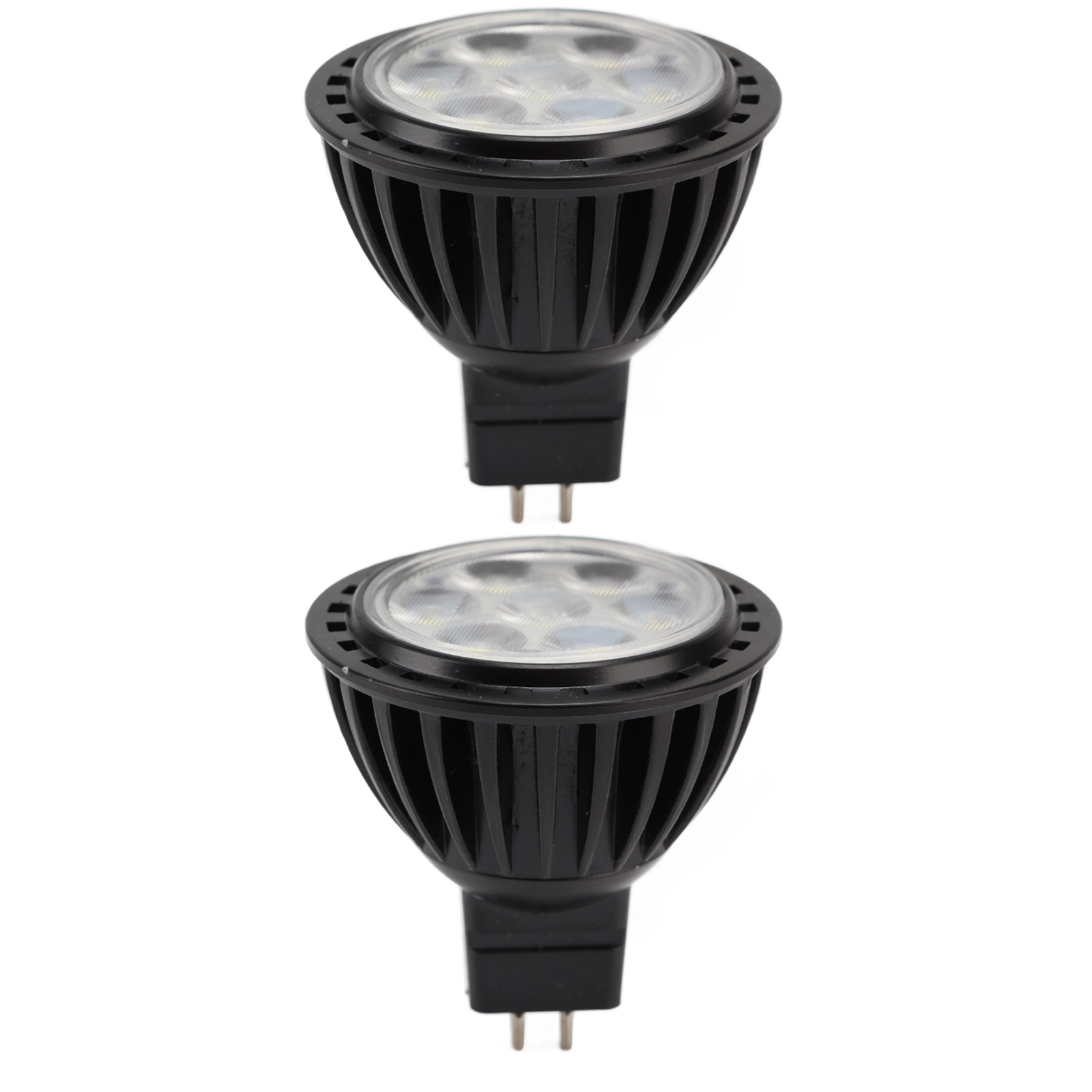 2er-pack Mr16 7w Energiespar-led-lampen, Geringer Stromverbrauch, Für Strahler, 7 Leds, 110-240v, Weißes Licht.
