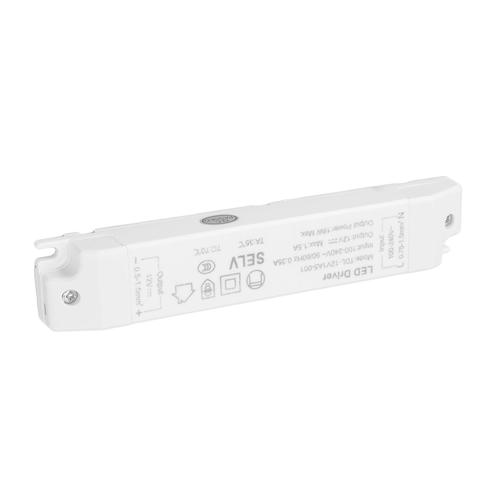 18w Led-transformator, 12v Dc-netzteil, 1,5a, Abs-gehäuse, Mehrfacher Schutz, Für Den Hausgebrauch (100-240v Ac).