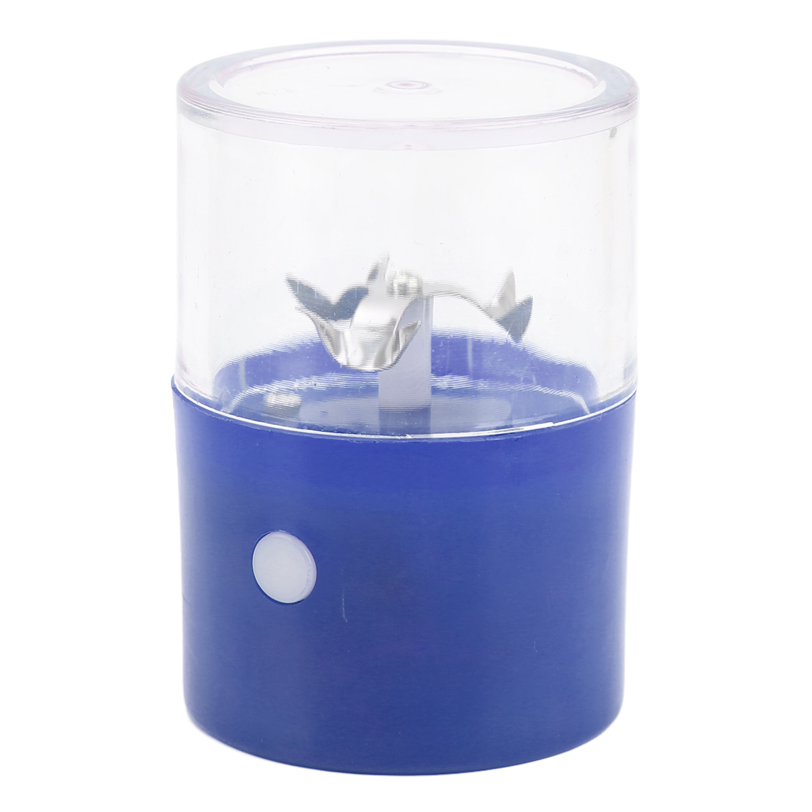 Elektrische Gewürzmühle Mit Edelstahlklingen, Usb-wiederaufladbar, Tragbar, Für Gewürze, Kräuter Und Zigaretten (blau).