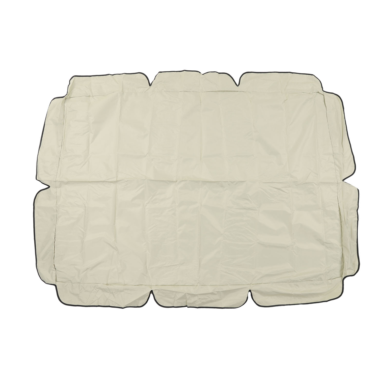 Wasserdichtes Ersatzdach Für Gartenschaukeln, Aus Silberfarbenem 420d Oxford-gewebe, Beige Farbe, Ideal Für Garten Und Terrasse.