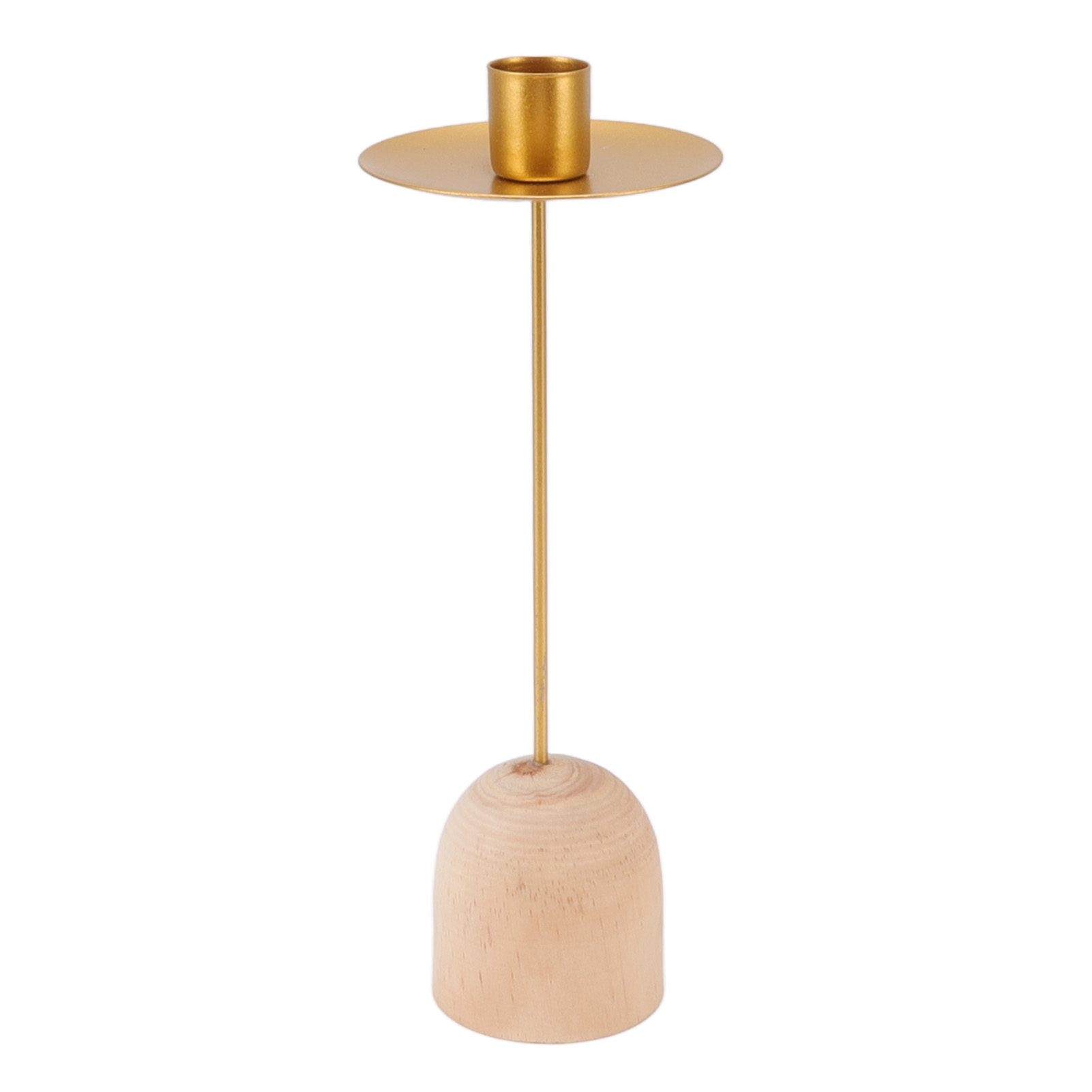 Dekorative Kerzenhalter Aus Eisen Und Holz, Weihnachtskerzenständer, Dekoration Für Drinnen Und Draußen, Goldfarben.