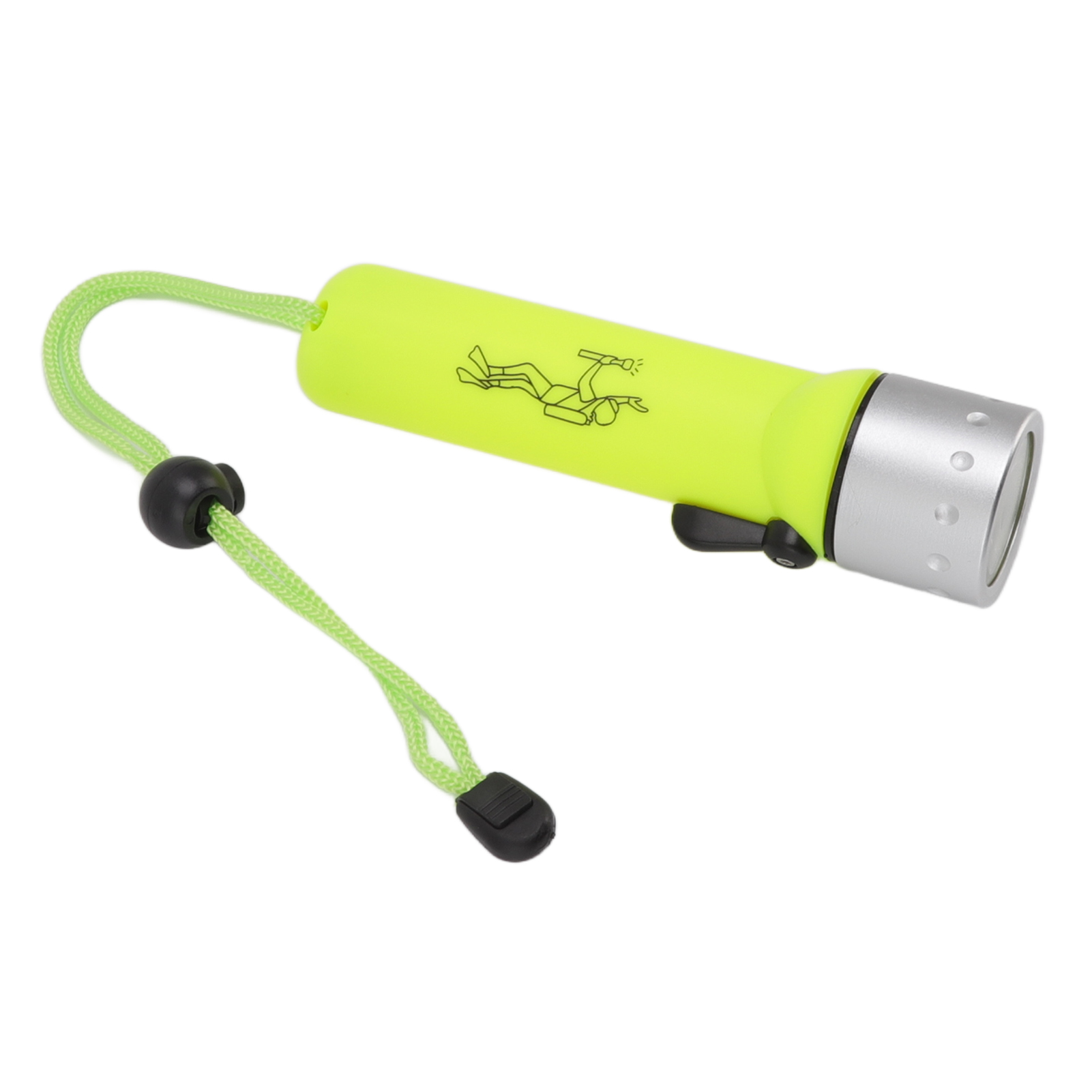 Professionelle Gelbe 3w-taucherlampe Mit Magnetschalter, Wasserdicht, Mit Hochheller Led, Für Unterwassertauchgänge.