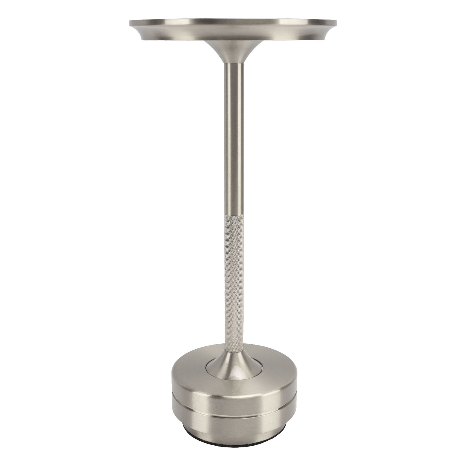 Led-schreibtischlampe Mit Einstellbarer Helligkeit, 360°-beleuchtung, Schnellladefunktion, Tischlampe Aus Silbernem Aluminium