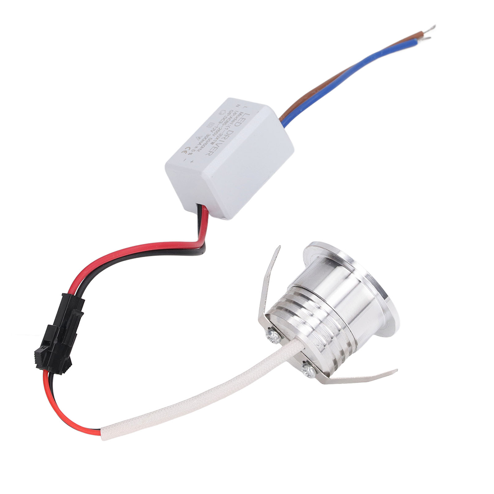 Mini-einbaustrahler Mit Cob-technologie Und Stabiler Wärmeableitung, 3-w-led-einbaustrahler Für Die Decke, Silbernes Gehäuse, Ac 85–265 V, Warmweißes Licht (3000 K)