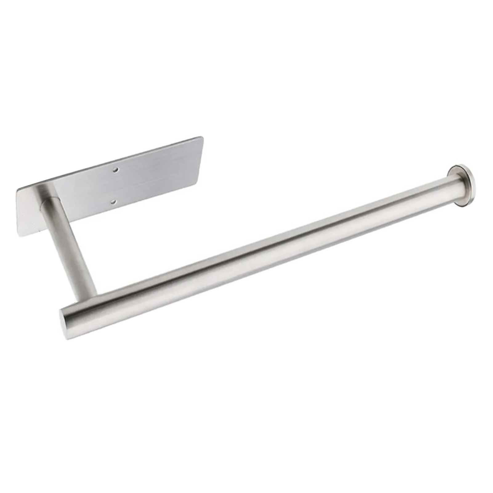 Platzsparender, Dekorativer Und Praktischer, Wasserdichter Papierhandtuchhalter Aus Edelstahl 304 Zum Aufhängen Für Den Heimgebrauch. Länglicher, Quadratischer Sockel In Silber.