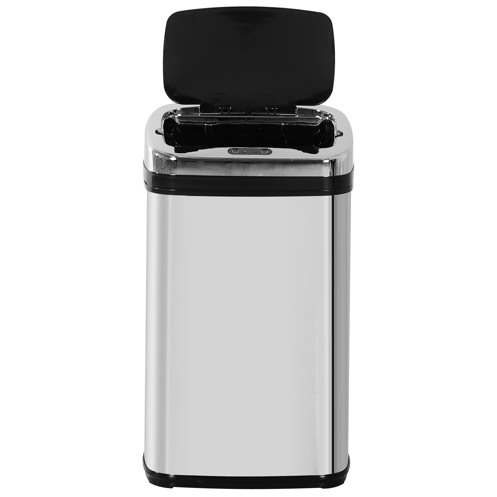 Automatischer Abfalleimer Mit Bewegungssensor Aus Edelstahl, 30 Liter, Ideal Für Büro, Schlafzimmer Oder Küche. Farbe: Silber.