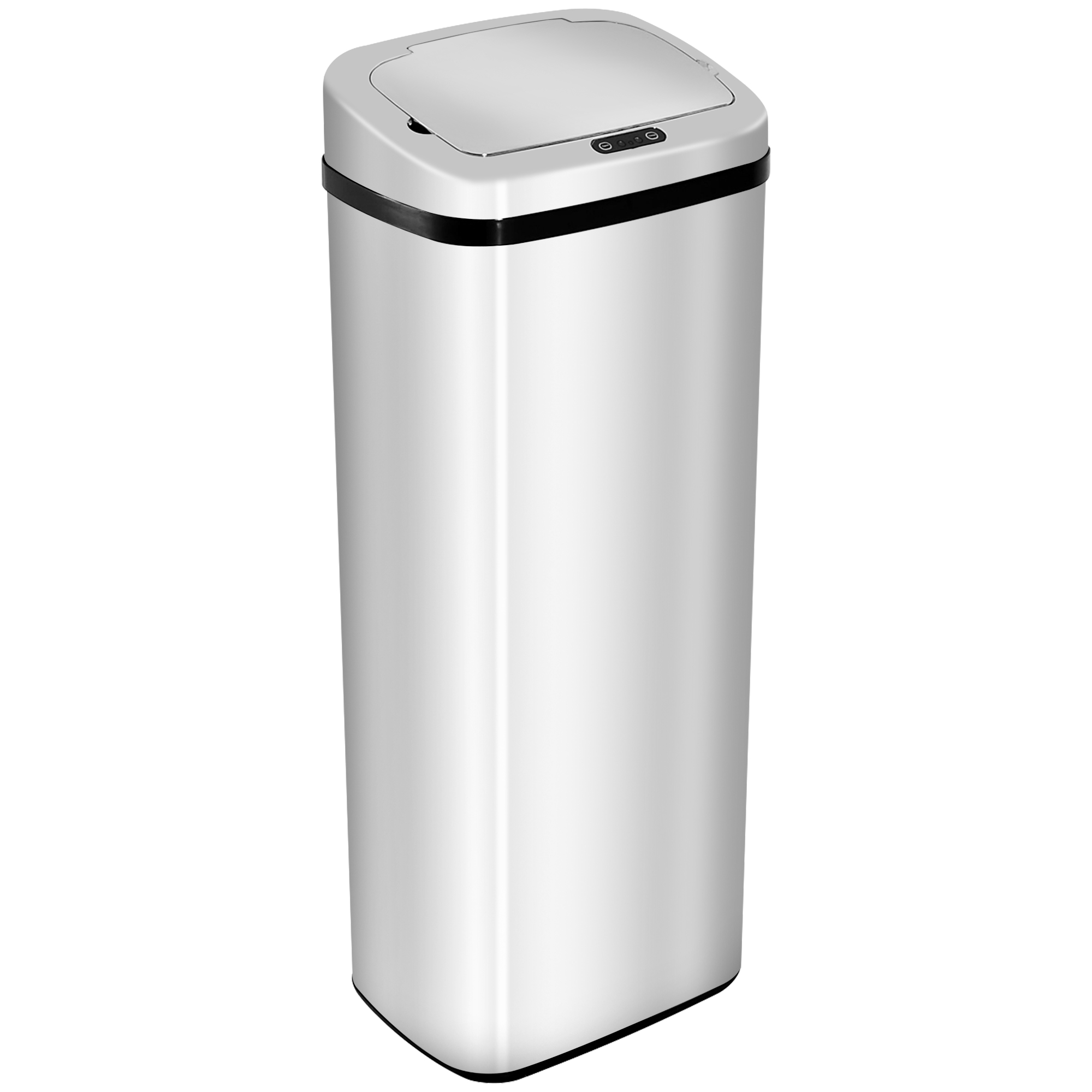 Automatischer Abfalleimer Mit Sensor, Küchenabfalleimer, Edelstahl, 50/68 L, Silber (50 L)