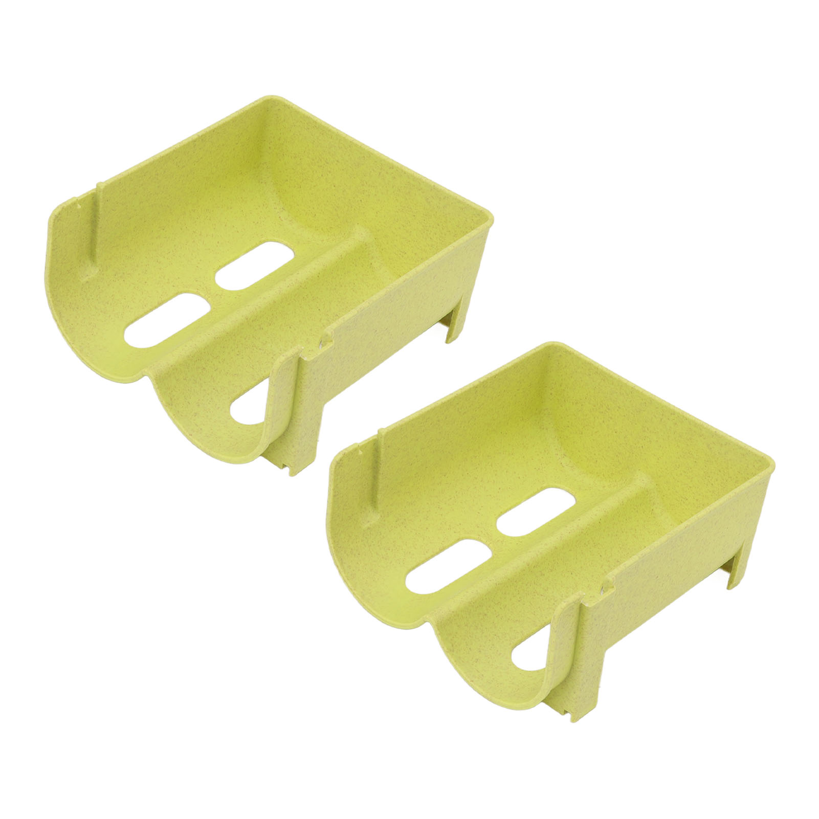 Stapelbarer, Stoßfester, Perforierter Flaschenhalter Für Kühlschrank Oder Arbeitsplatte, Grün, 2er-set