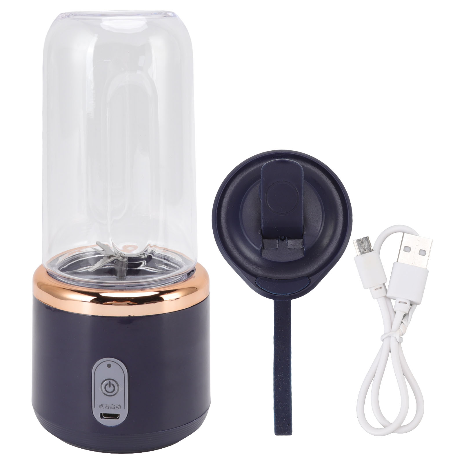 Mini-handmixer Mit 6 Hochgeschwindigkeitsklingen, 300 Ml Fassungsvermögen, Usb-aufladung, Ideal Für Reisen