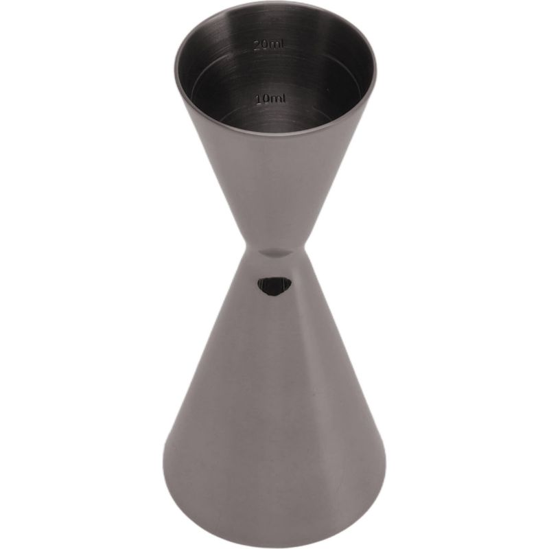 Doppelter Cocktail-jigger Aus Edelstahl, Innovatives Weinmessglas, 1/2-oz-barkeeper-jigger, Schwarze Beschichtung