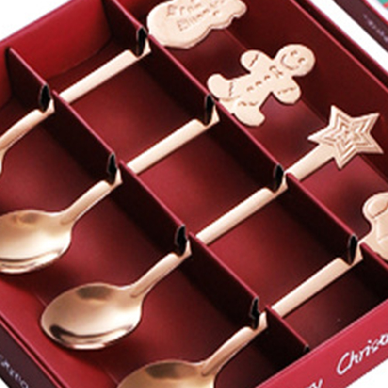 Teelöffel-set Aus Edelstahl, Dessert- Und Kuchenlöffel, Ideal Als Weihnachtsgeschenk Für Familie Und Freunde, Roségold