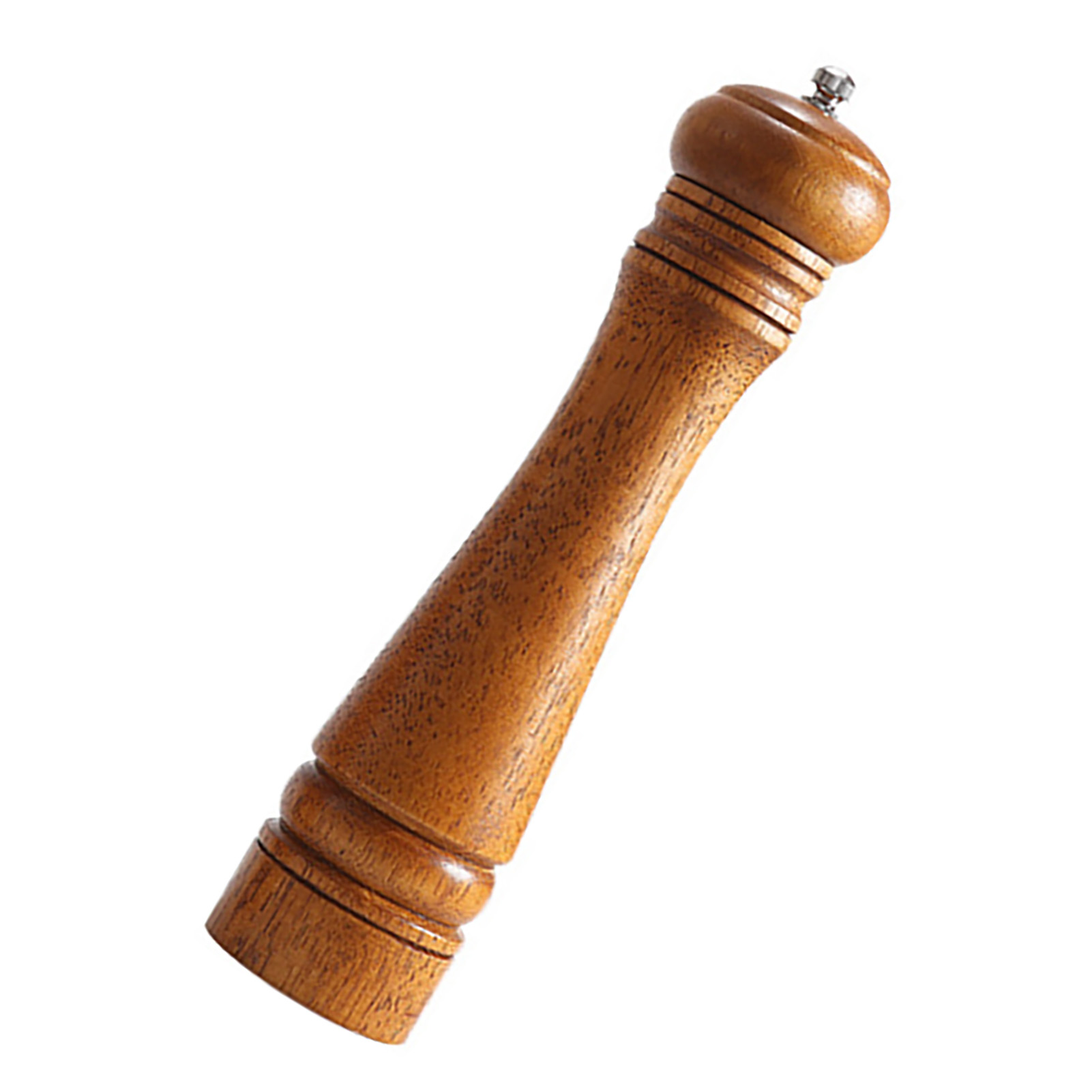 25 Cm Große, Verstellbare Und Tragbare Pfeffermühle Aus Holz Für Salz, Meersalz, Himalaya-salz, Schwarzen Pfeffer Und Roten Pfeffer.