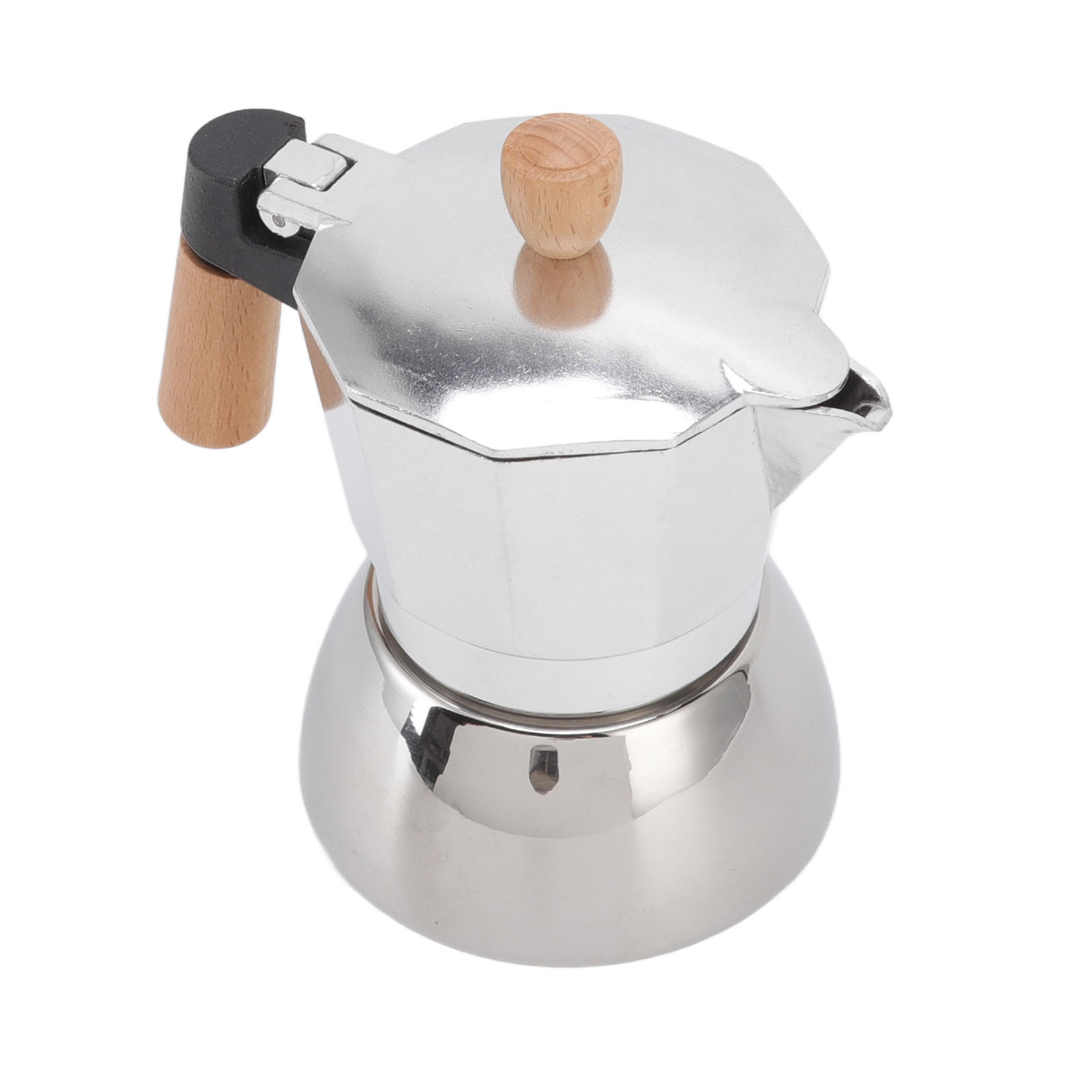 Italienische Kaffeemaschine Aus Edelstahl Mit Papierfilter Für Italienische Kaffeemaschinen (mokakanne) 150 Ml