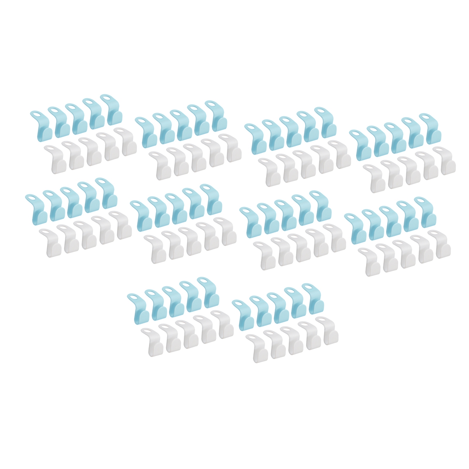 Packung Mit 100 Kleiderhaken Zum Aufhängen Von Kleiderbügeln, Platzsparend Und Zur Organisation Der Kleidung.