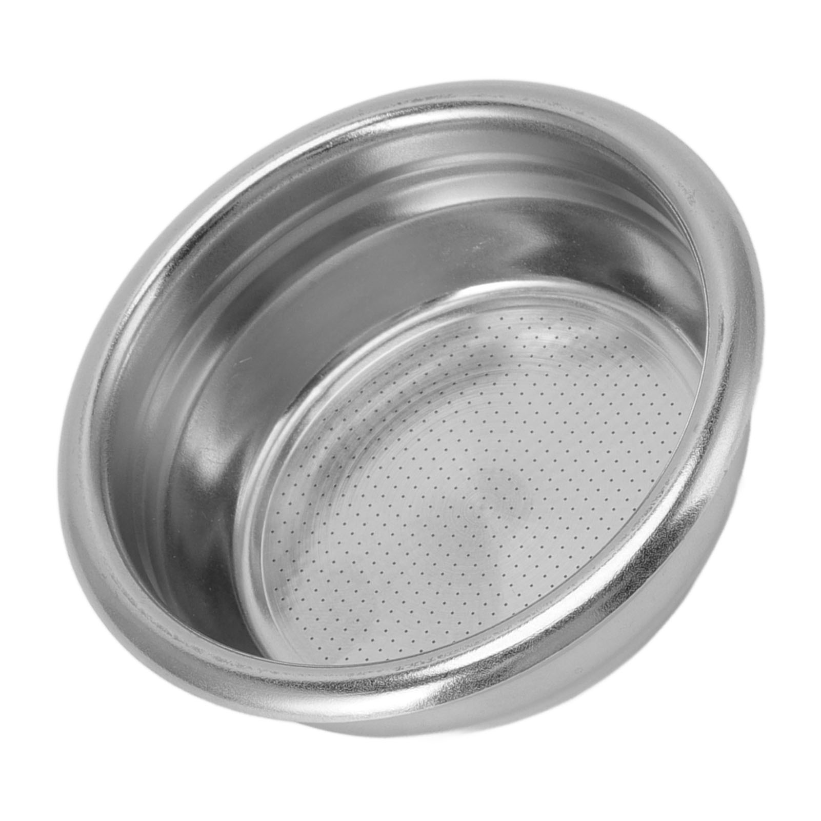 Kaffeefilterhalter Aus Edelstahl Für Zwei Tassen, Mit Druckkaffeefilter Für Halbautomatische Kaffeemaschinen.