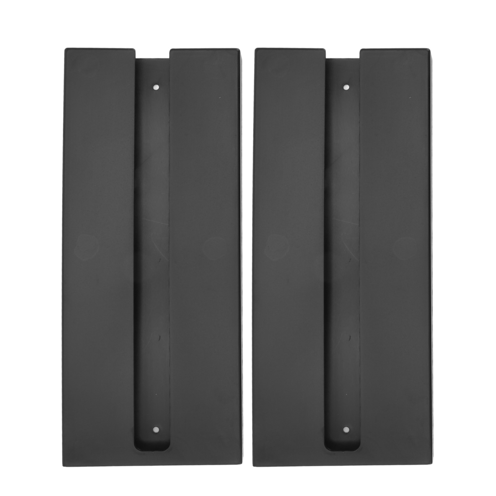 Set Aus 2 Schwarzen Und Roten Weinglashaltern Aus Selbstklebendem Kunststoff, Hängeregal Für Bar Oder Küche.