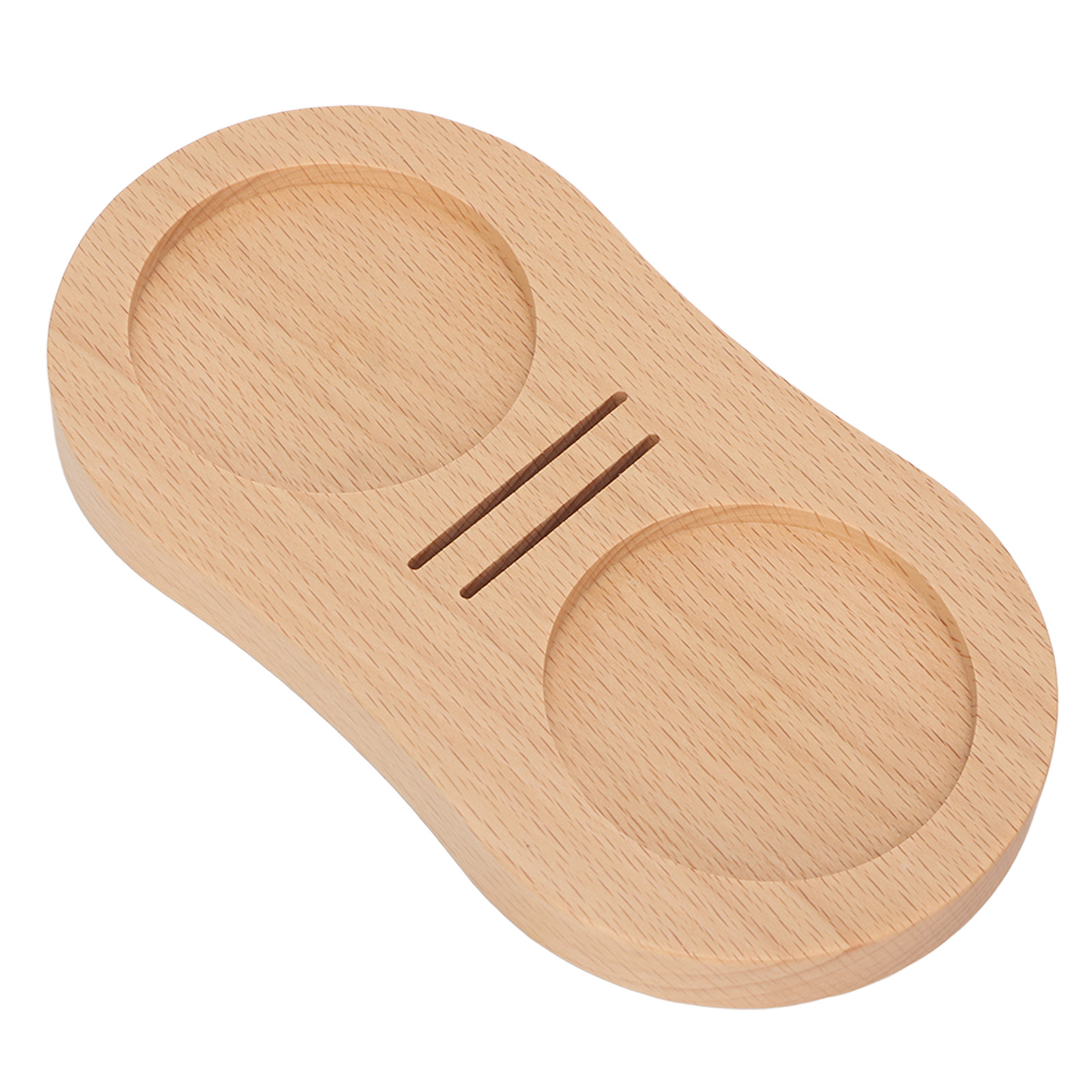 Kaffeestampfermatte Aus Holz, Kaffeepresse, Wasserspendernetz, Aufbewahrungssitz, Zubehör Aus Buchenholz