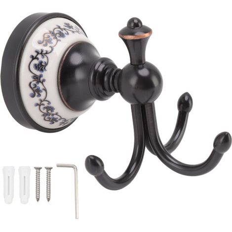 Retro-wandhaken Mit 3 Zinken, Korrosionsbeständig, Handtuchhaken Für Badezimmer Oder Schlafzimmer