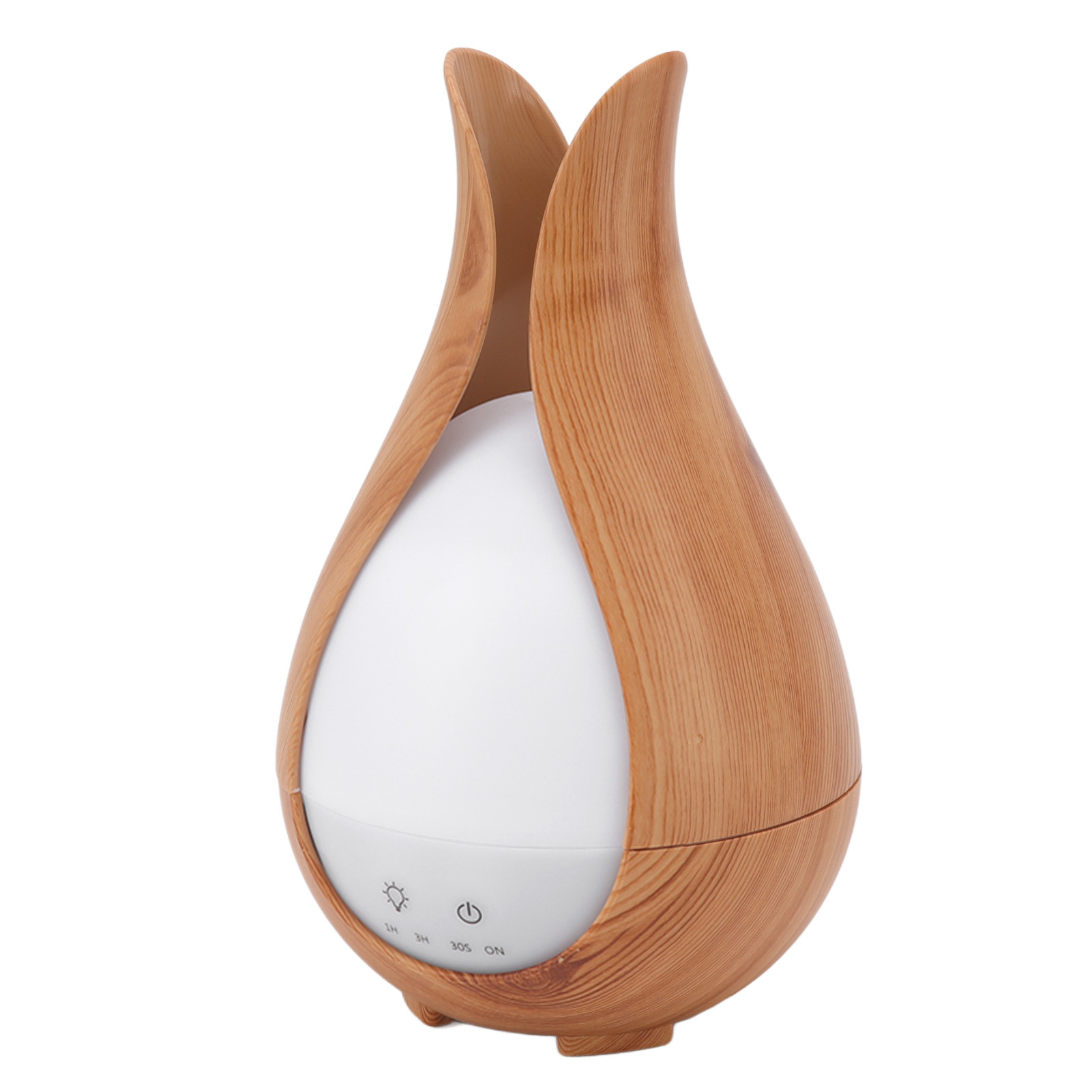 Luftbefeuchter In Holzoptik, 200 Ml, 8 W, 24 V, Automatische Abschaltung, Leiser Aromatherapie-diffusor Mit 7 Farbigen Led-leuchten, Eu-stecker 100–240 V