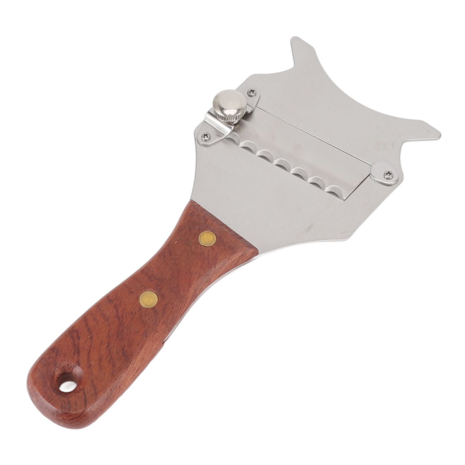 Verstellbare Und Einfach Zu Bedienende Trüffelreibe Aus Edelstahl Mit Ergonomischem Holzgriff Für Schokolade