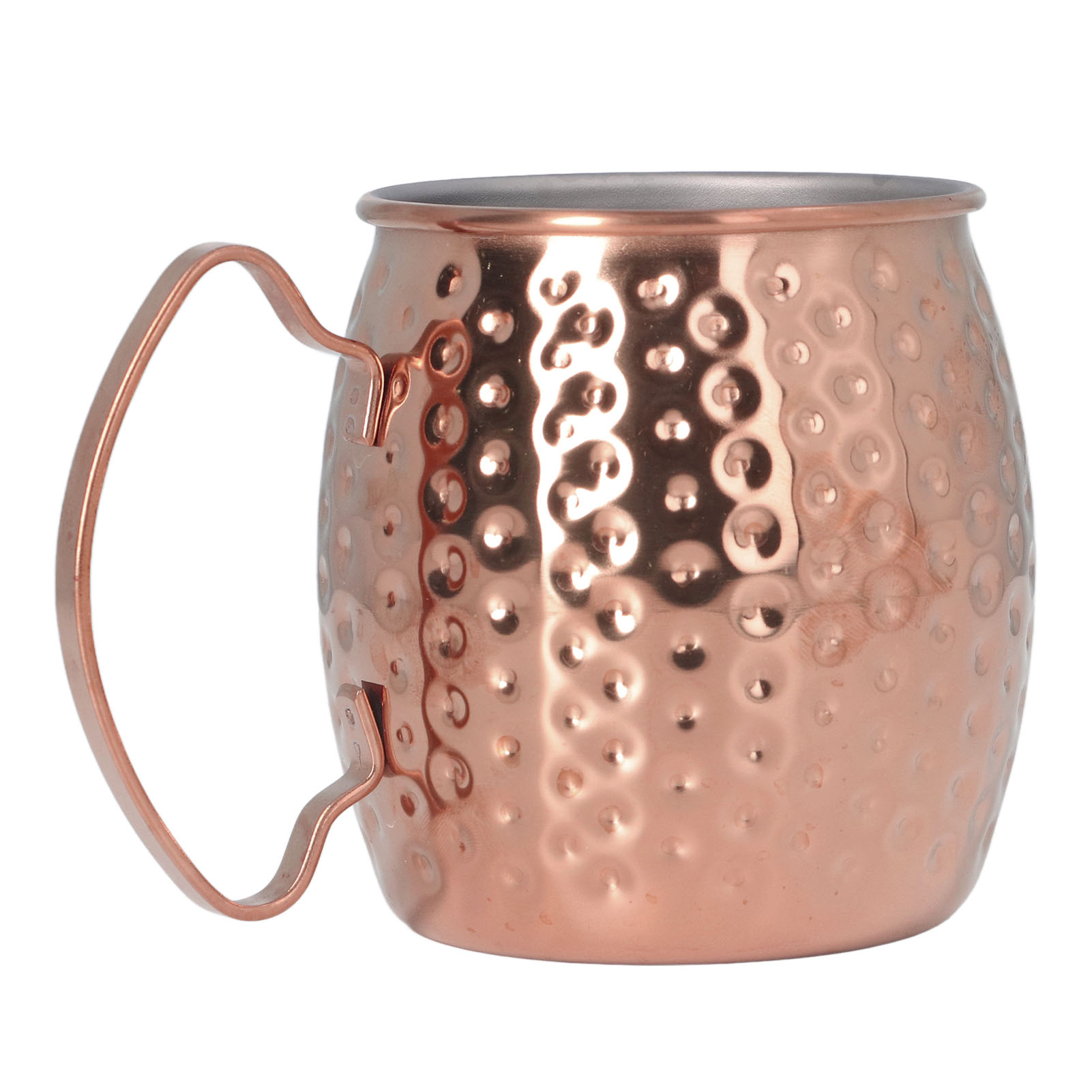 Großer Moscow Mule Becher (500 Ml) Aus Edelstahl 304, Roségoldene Ausführung, Ideal Für Bars, Hotels Und Restaurants.