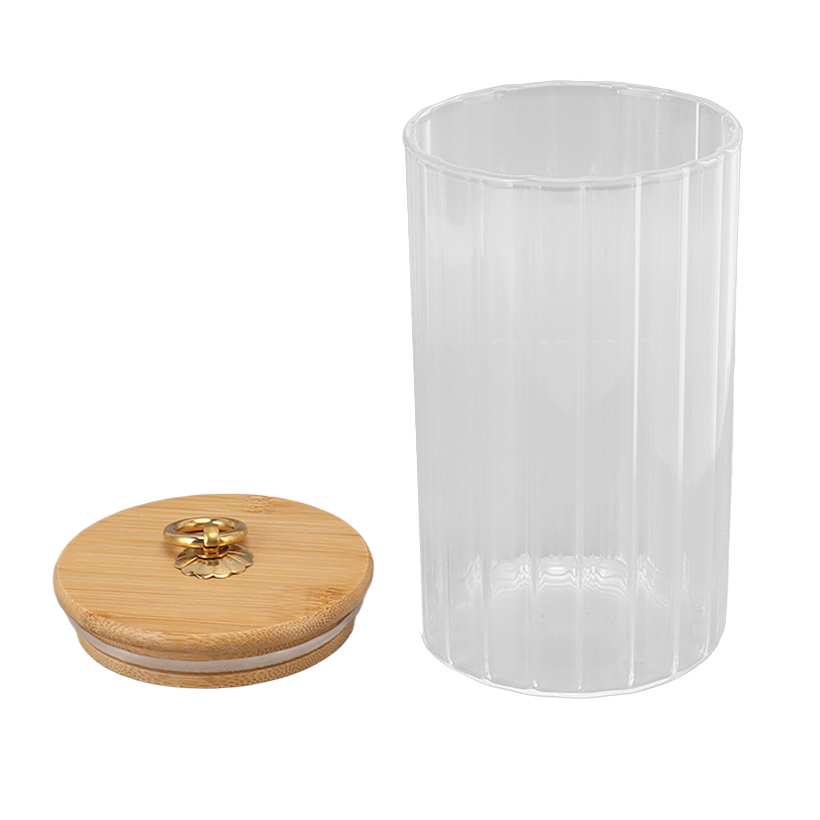 Klares, Feuchtigkeitsbeständiges Vorratsglas Mit Luftdichtem Deckel Für Tee, Kaffee, Zucker, Trockenfrüchte, 750 Ml