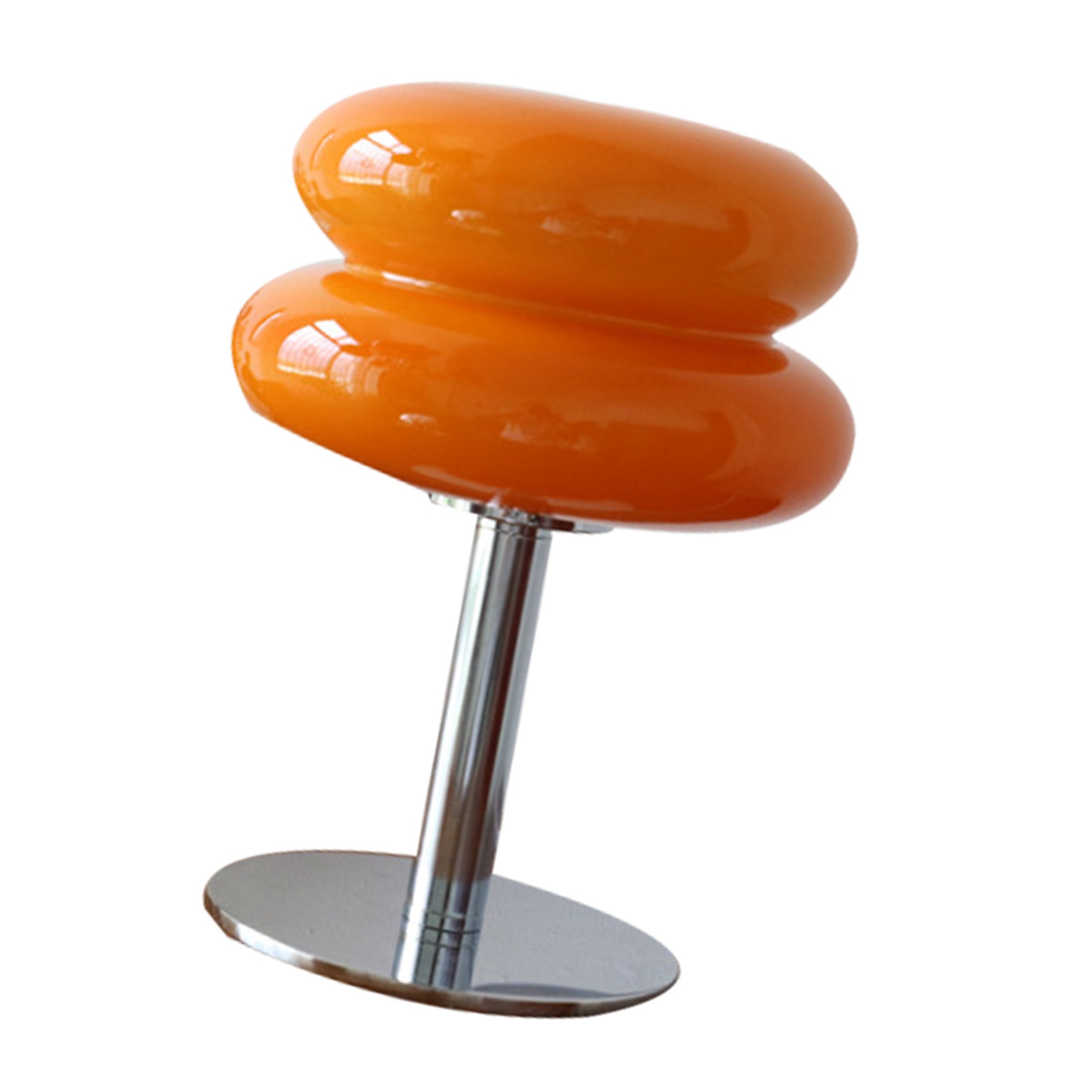 Tischlampe In Form Eines Eierkuchens Für Mädchen, Niedliche Glastischlampe Mit Weichem Und Energieeffizientem Licht Und Usb-druckknopfschalter, Ideal Für Studentenwohnheime (orange).