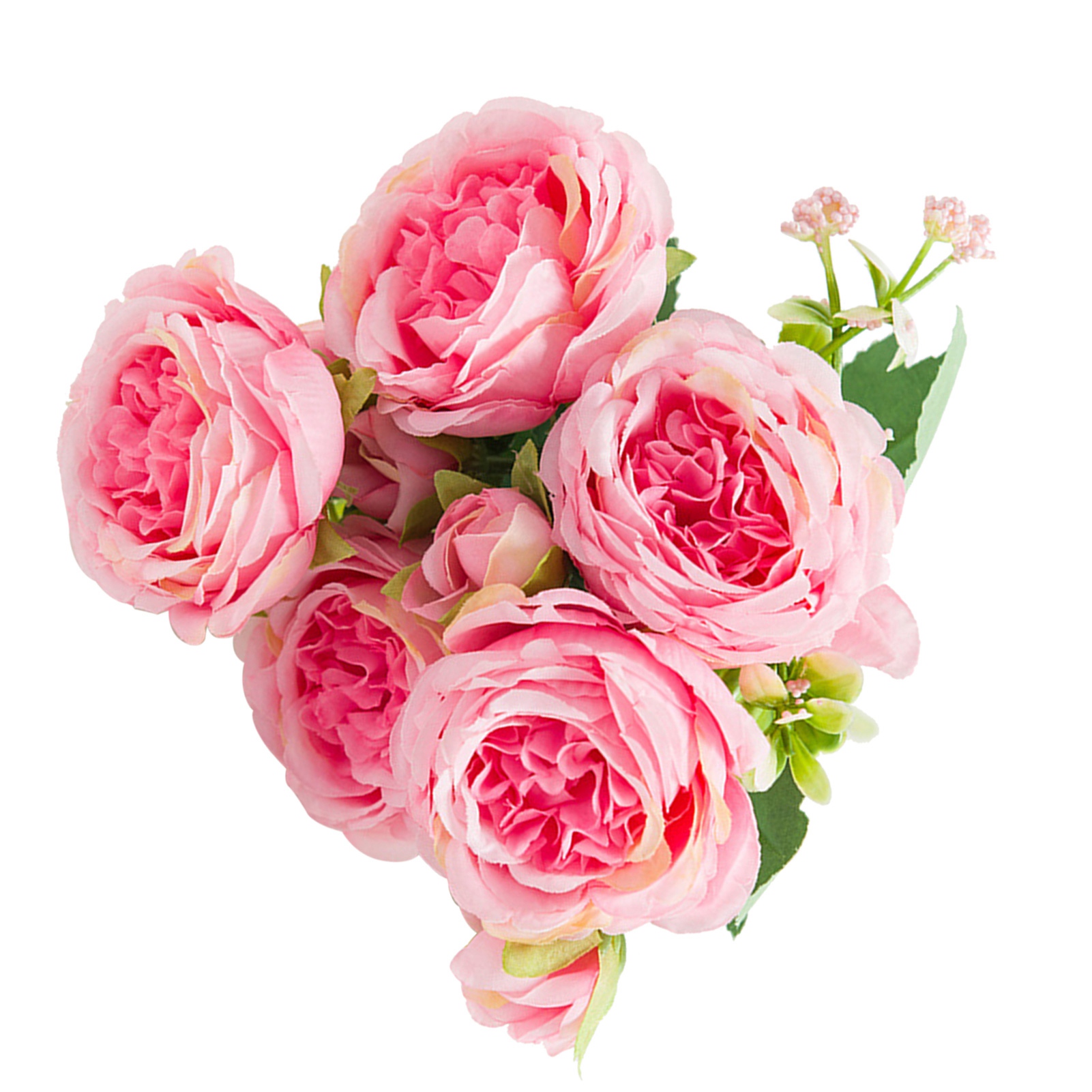 Romantische Und Lebendige Künstliche Pfingstrosensträuße, 6 Cm Durchmesser, Dekorativ, Leicht Und Attraktiv, In Rosa Farbe.