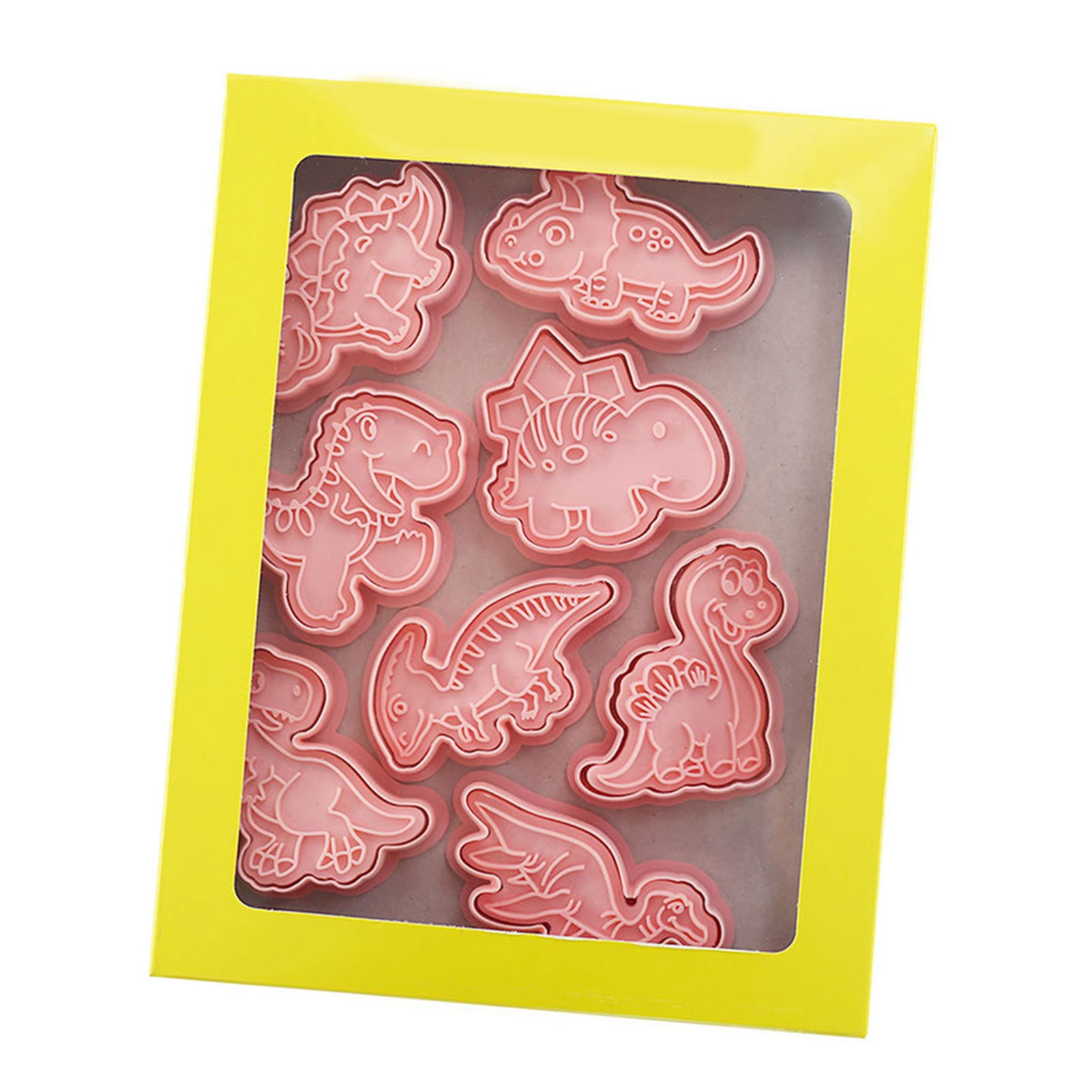 Dinosaurier-ausstechform, Niedliche 3d-ausstechform Aus Lebensmittelechtem Kunststoff, Tiermotiv, Für Kekse, Kuchen Und Desserts.