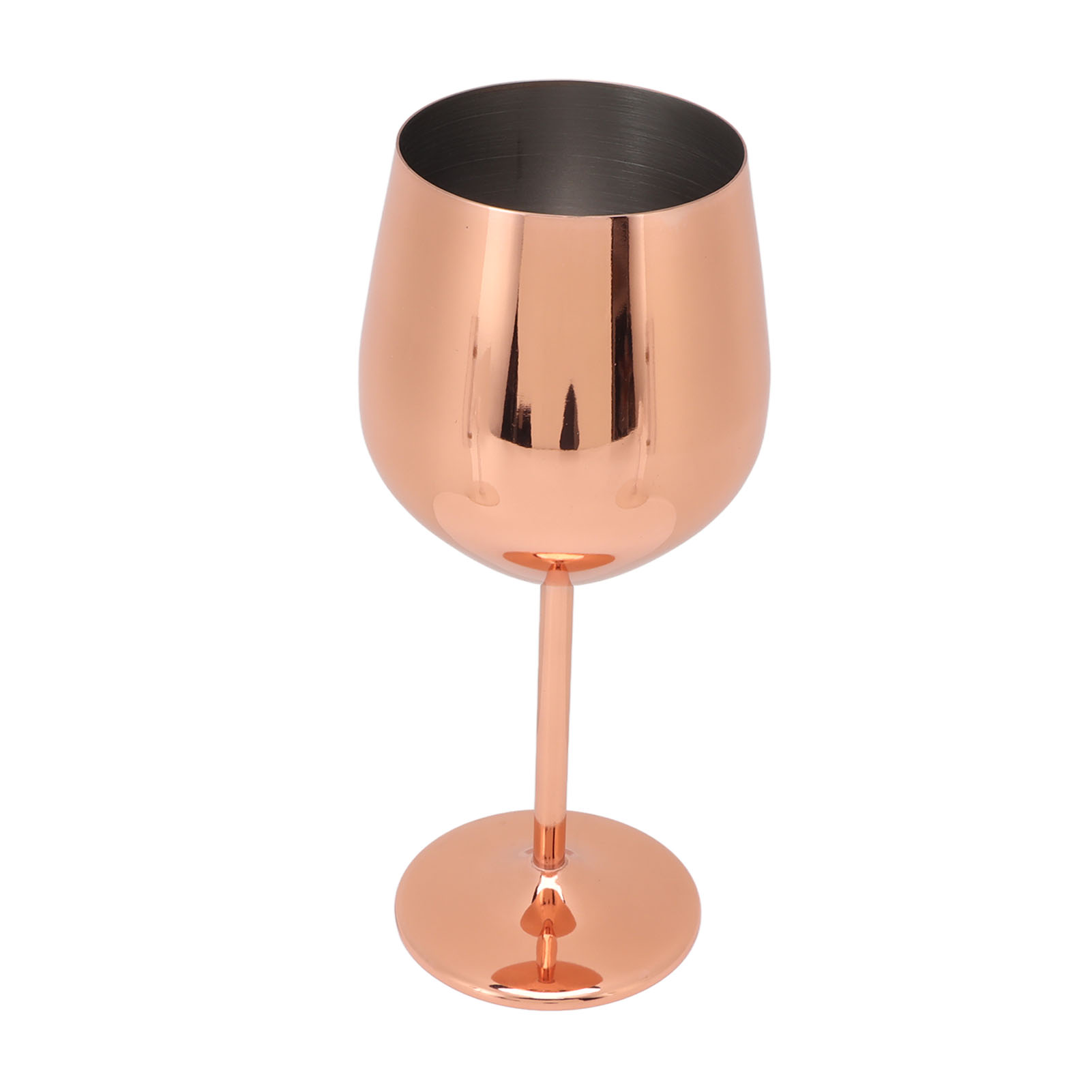 Elegantes Und Edles Weinglas Aus Edelstahl, Ideal Für Dinner Und Empfänge, Farbe Roségold.