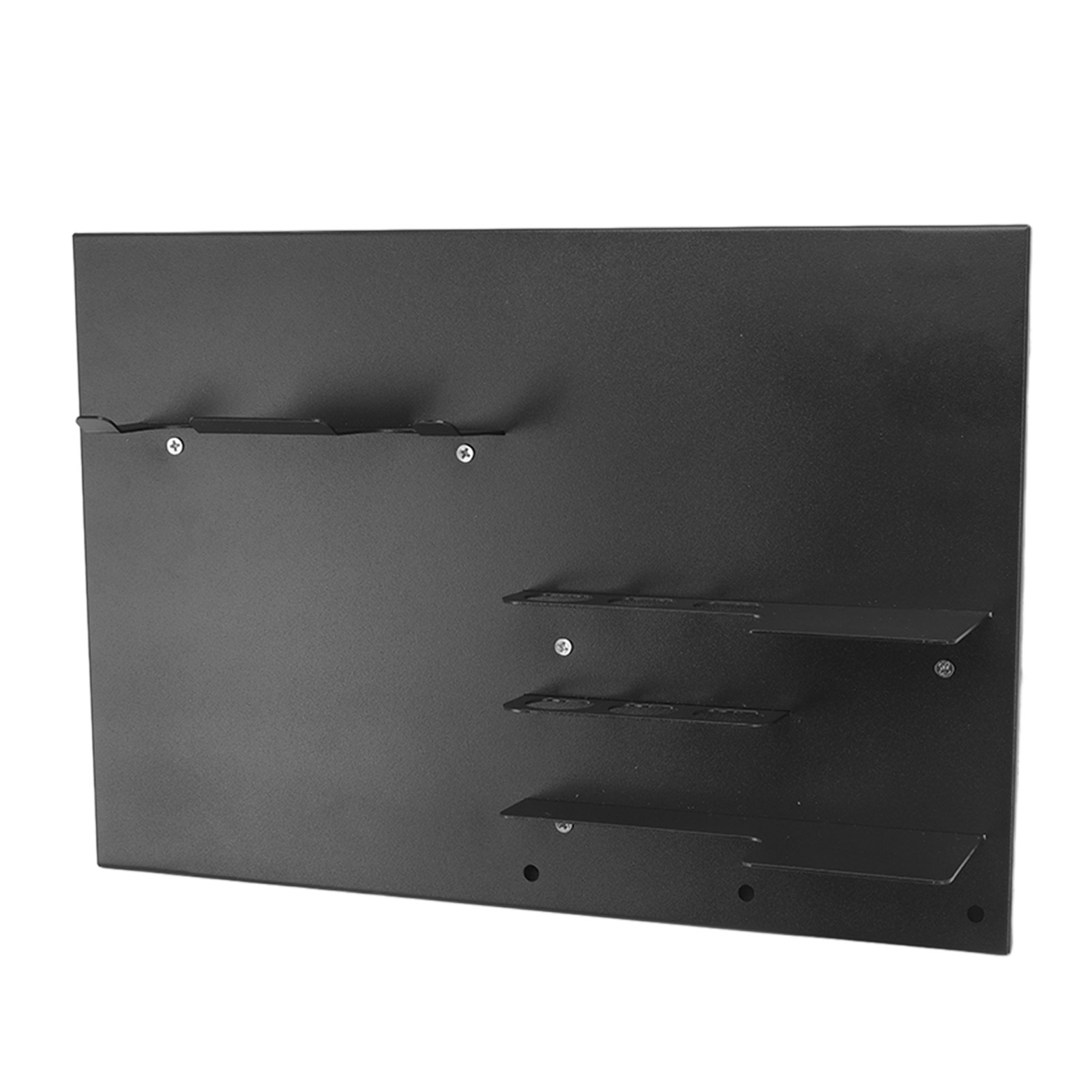 Wandmontierter Kaffeezubehörhalter Aus Eisen, Platzsparend, Mit Montagezubehör, Schwarz.
