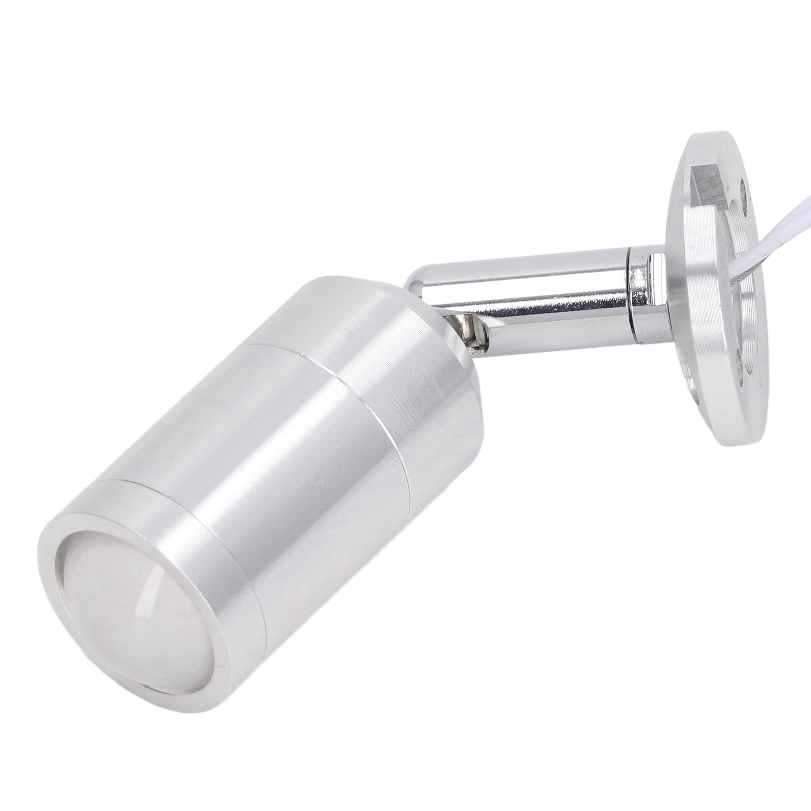 Mini-led-strahler Mit Verstellbarem Winkel Für Vitrinen, Ideal Für Schmuck Und Regale. Silberfarben. 220-v-wechselstromanschluss, Warmweißes Licht (3000 K).